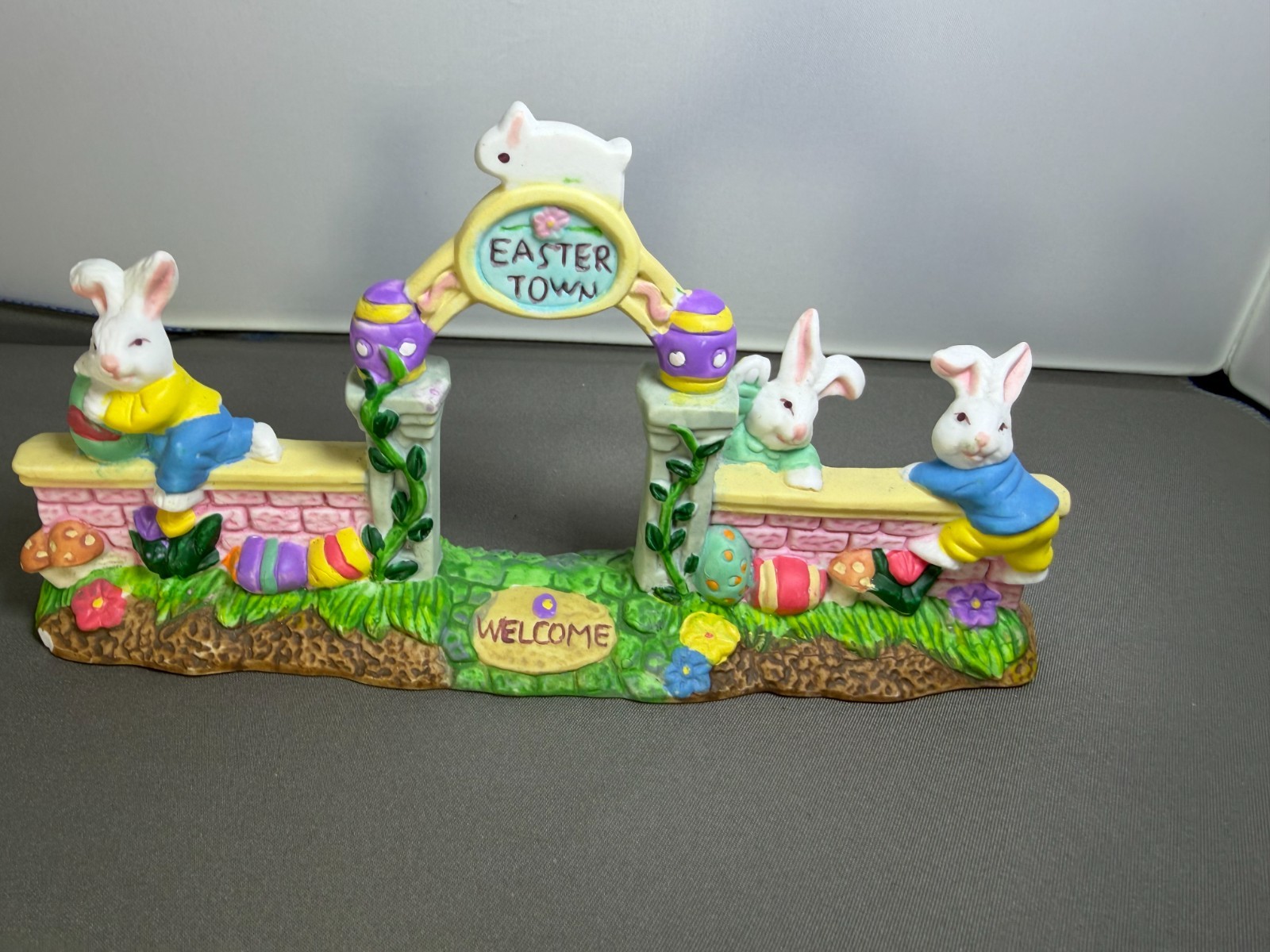 Cottontale Cottages Hand-Painted Porcelain Gateway Easter Town Village Decor