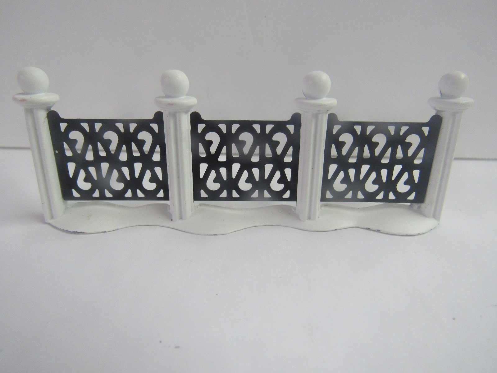New R.O.C. Christmas Village Accessory 4″ Metal Fence Mint In Package