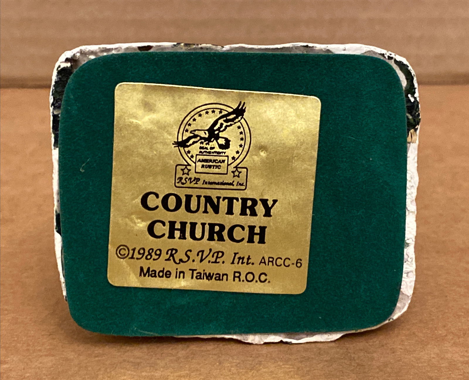 RSVP The American Rustic Series Country CHURCH Christmas Village, 2.75”L x2.25”W