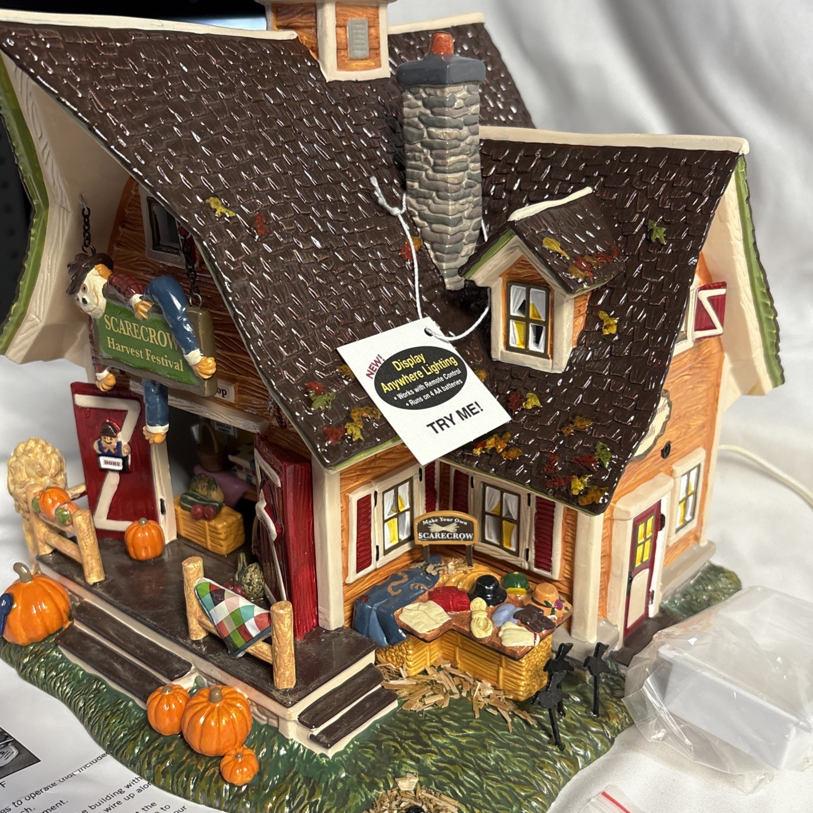 Dept 56 Snow Village Collection Scarecrow Harvest Festival Brand New Unused NIB