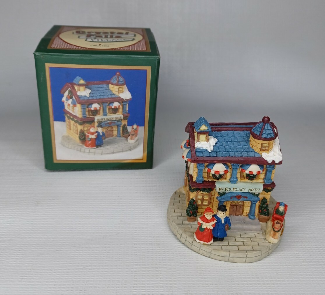 Crystal Falls Village Park Place Hotel Christmas Vintage 1994