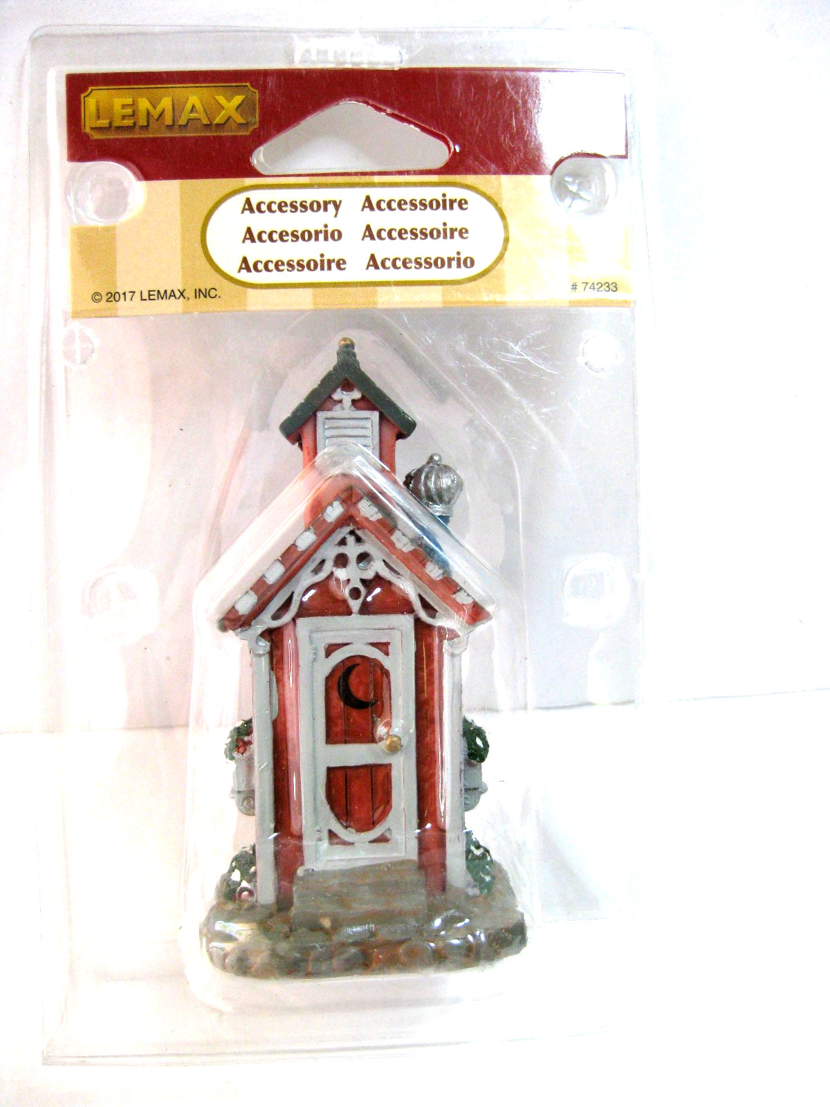 LEMAX #74233 VICTORIAN OUTHOUSE WORKS WITH DEPT 56 NEW IN PACKAGE