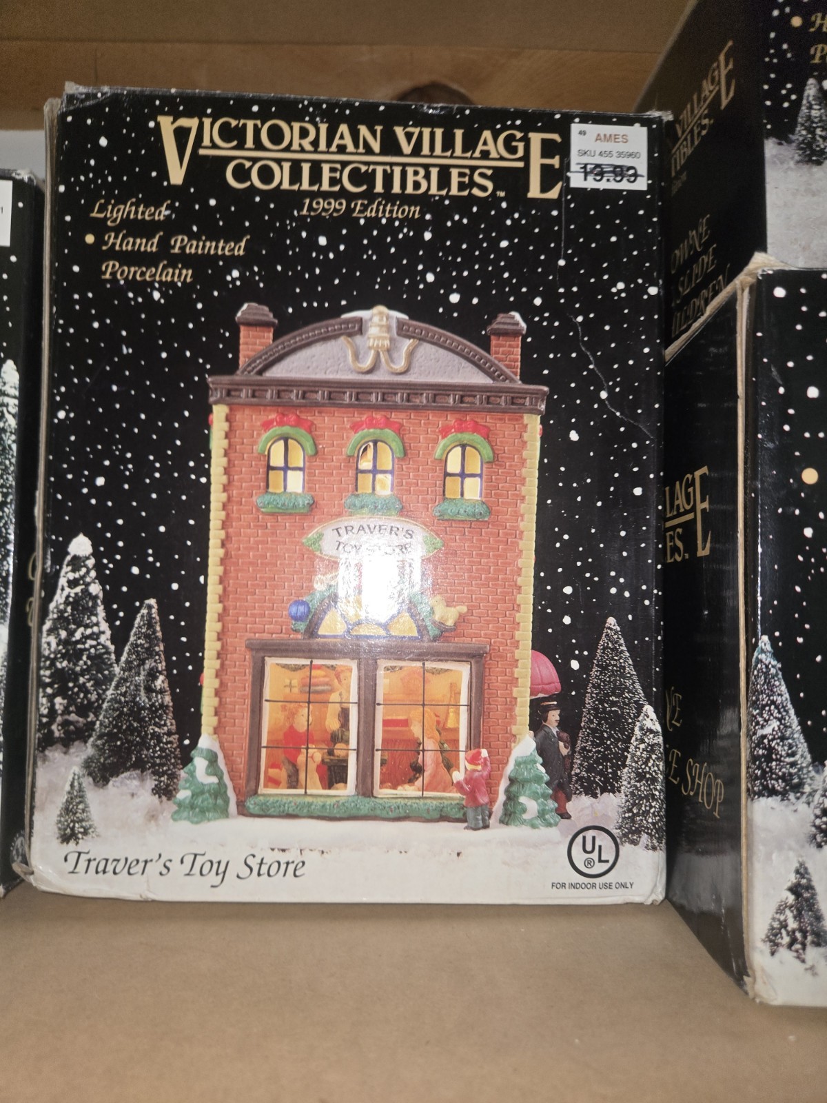 Victorian Village Collectibles Lighted Porcelain Traver’s Toy Store 1999