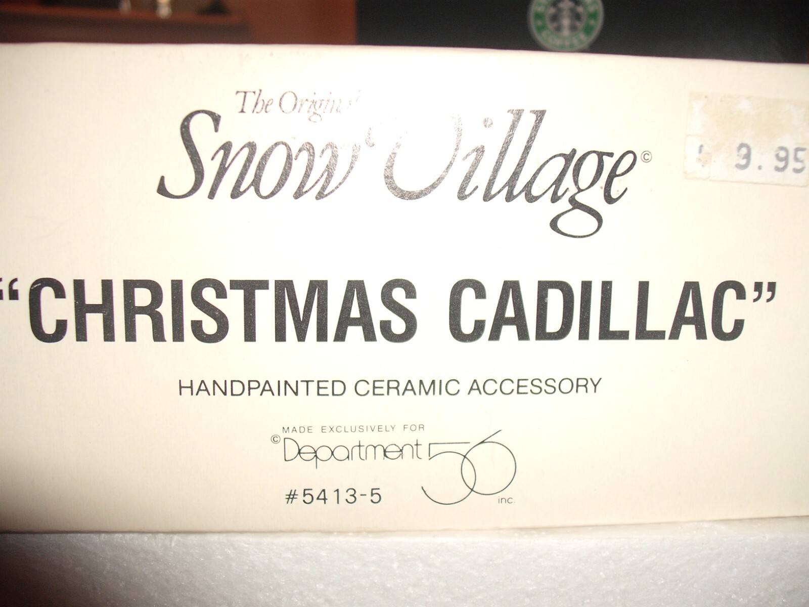 DEPT 56 SV Christmas Cadillac 54135 1991 (minor wear to box) VGUC