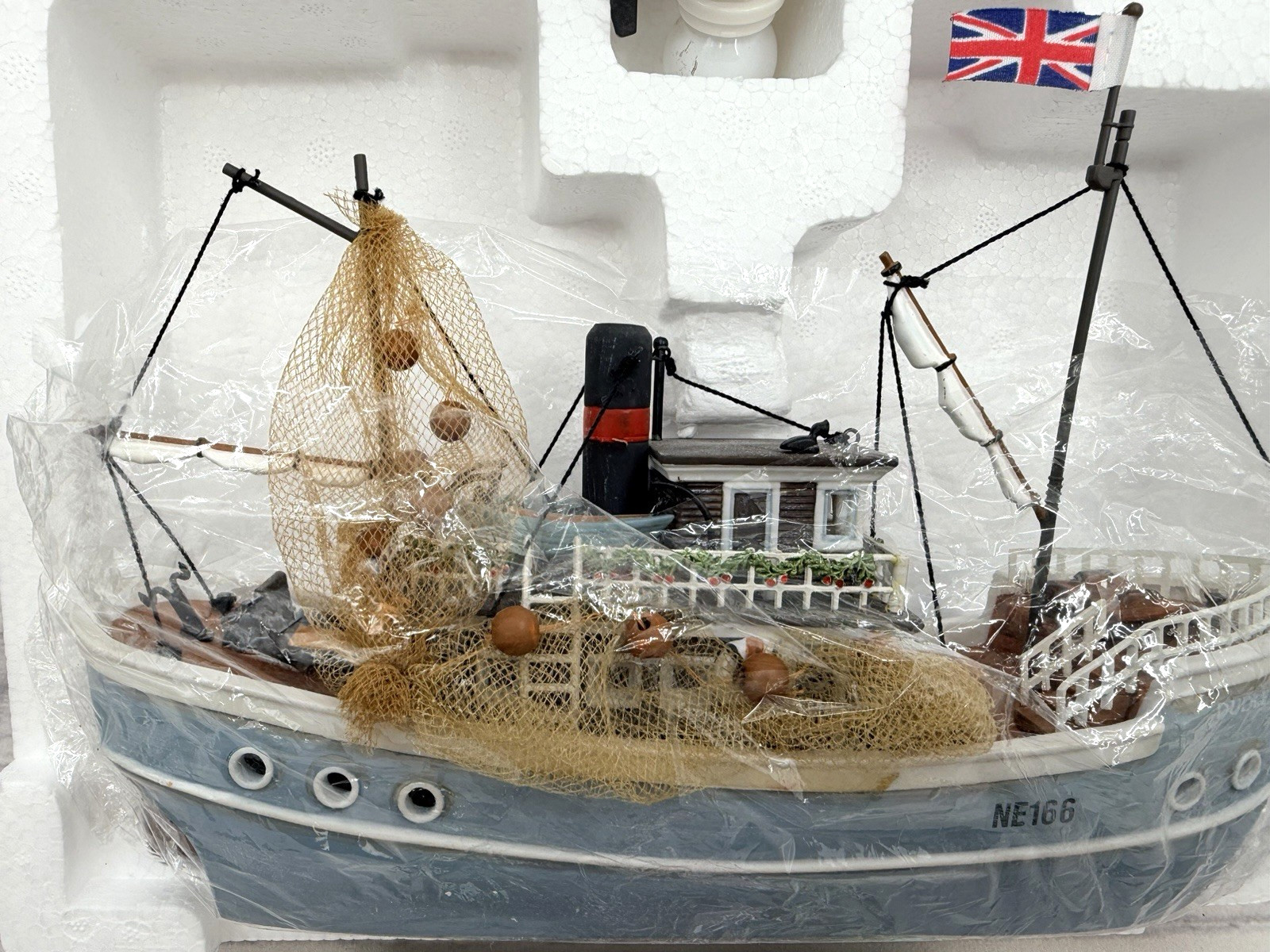 DEPT 56 DICKENS VILLAGE SERIES DUDLEY DOCKER FISHING SHIP – RETIRED