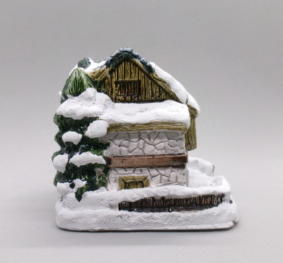 Vintage RSVP Stone Barn American Rustic Series Country Christmas Cottage 1989