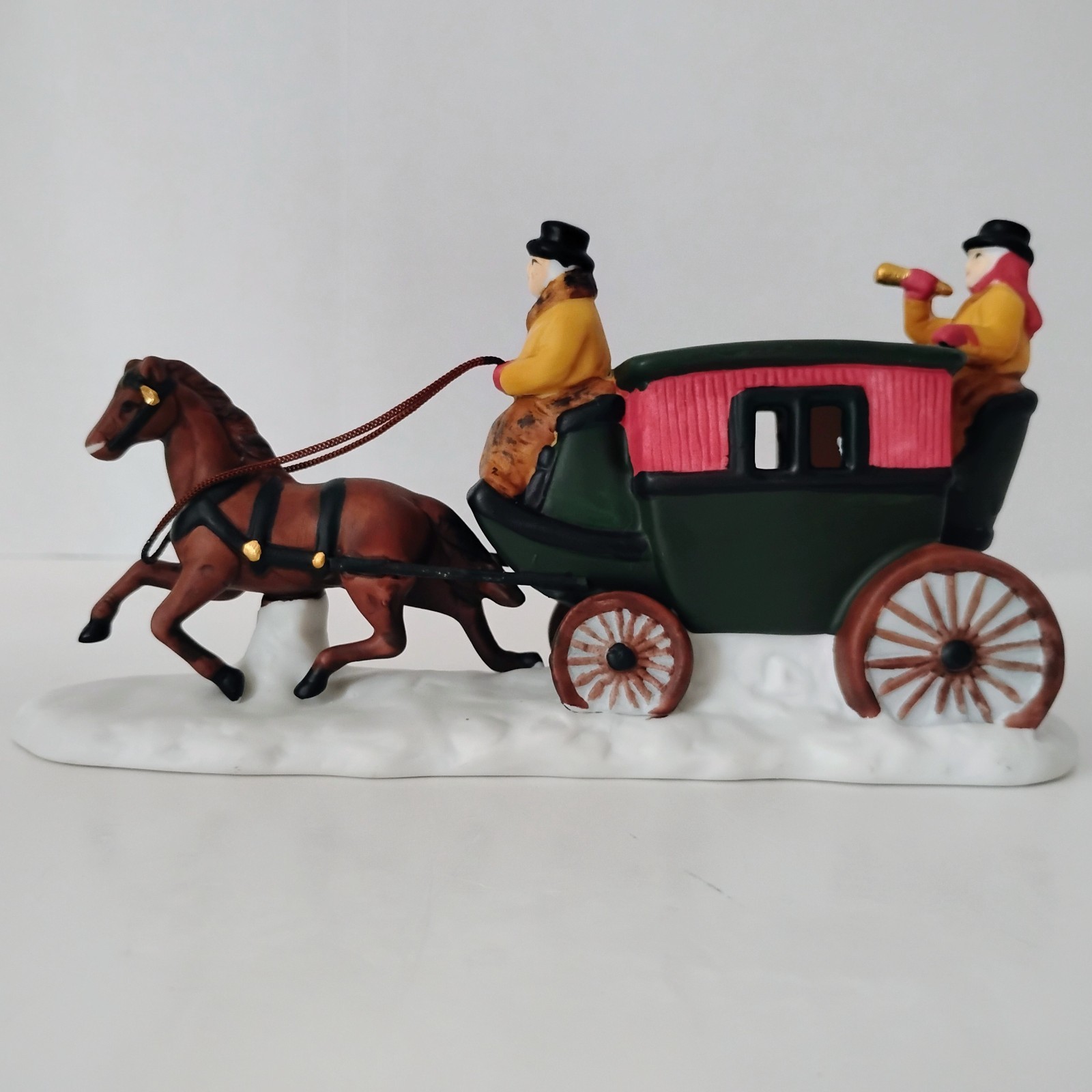 Dept. 56 Dickens Dover Coach 1987 Horse Drawn Carriage #6590-0