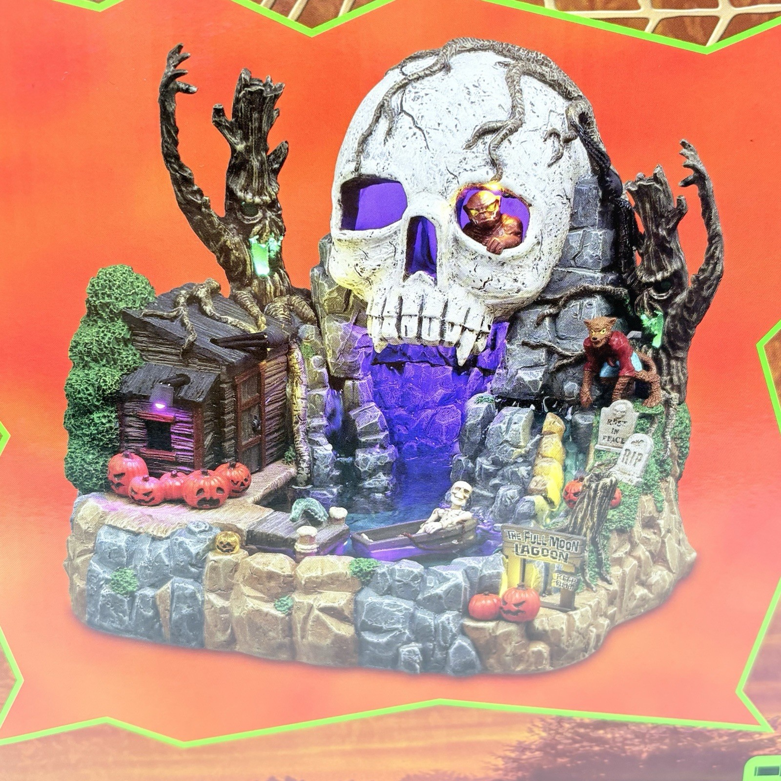 Lemax Spooky Town The Full Moon Lagoon Lighted & Animated Halloween Decoration