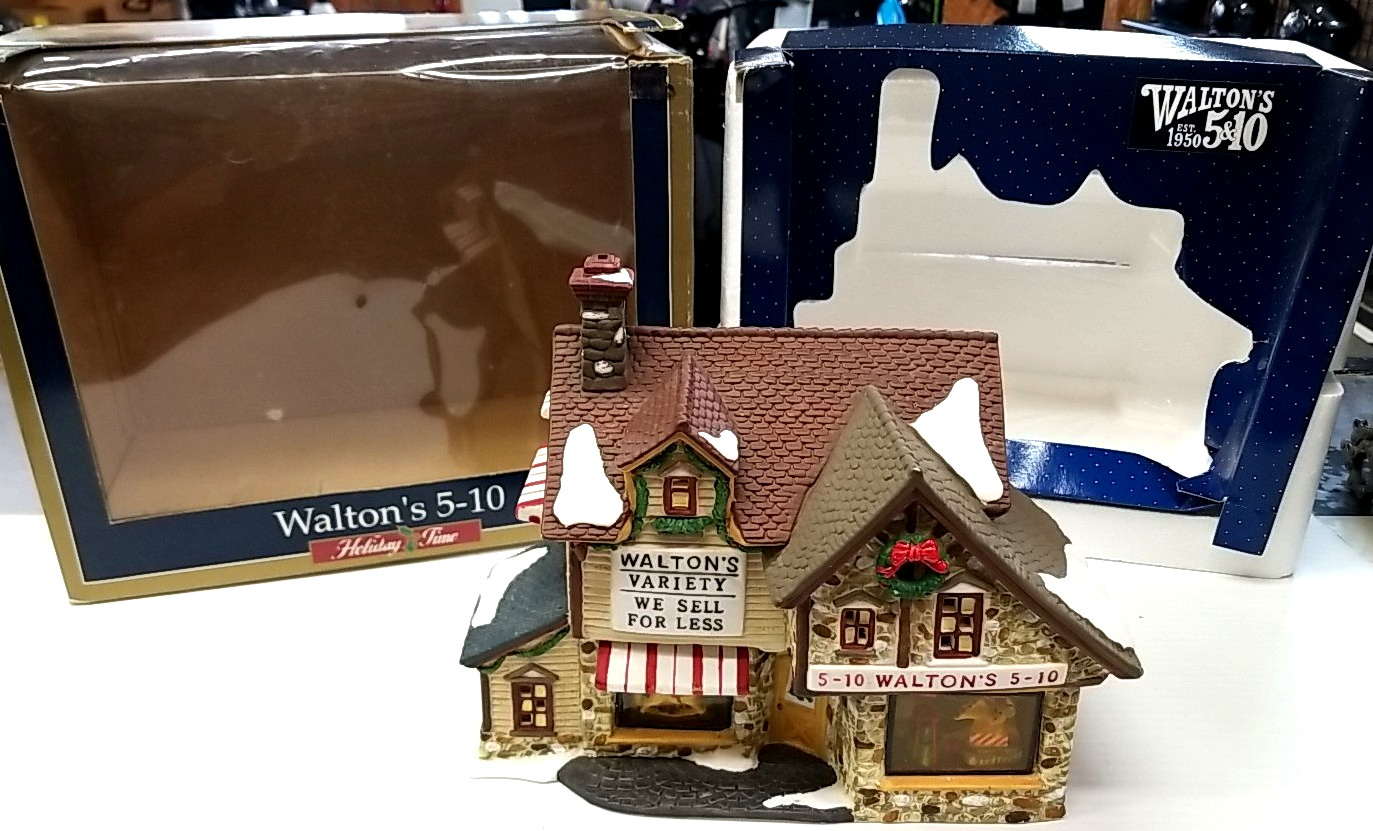 Holiday Time Ceramic Walton’s 5-10 Store (box 21)