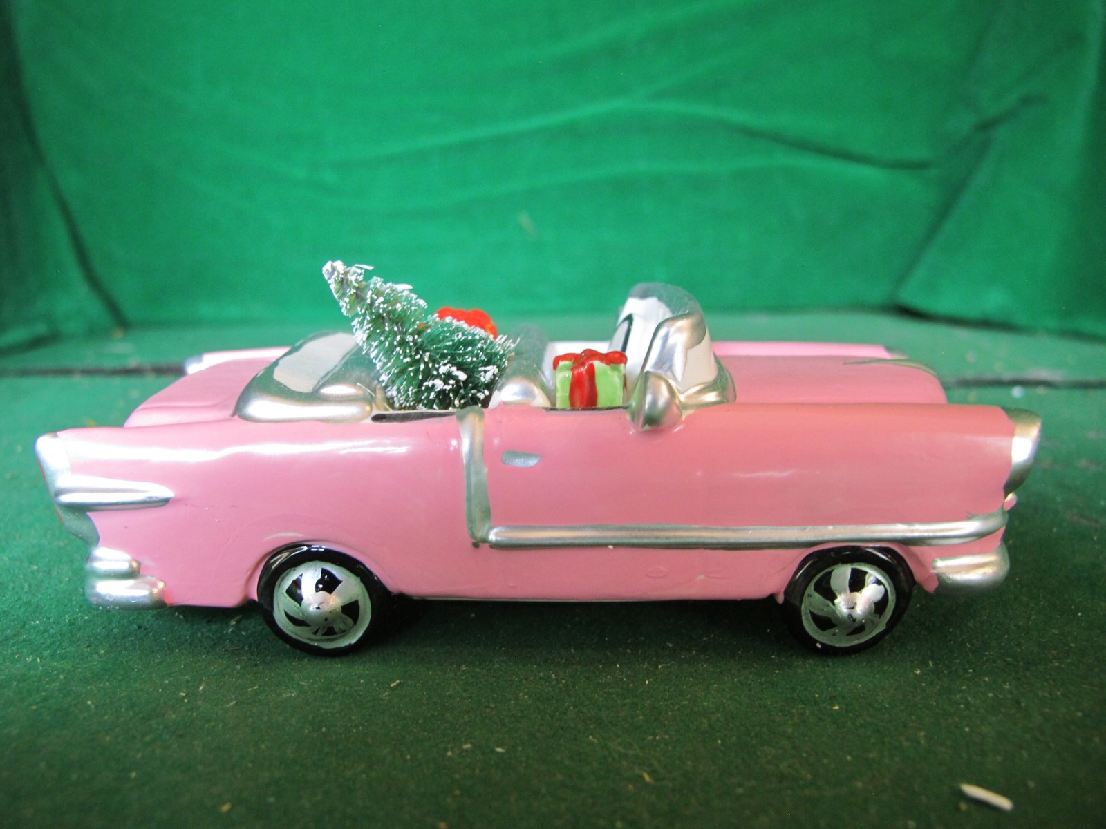Dept 56 Snow Village Christmas Cadillac pink 5413-5