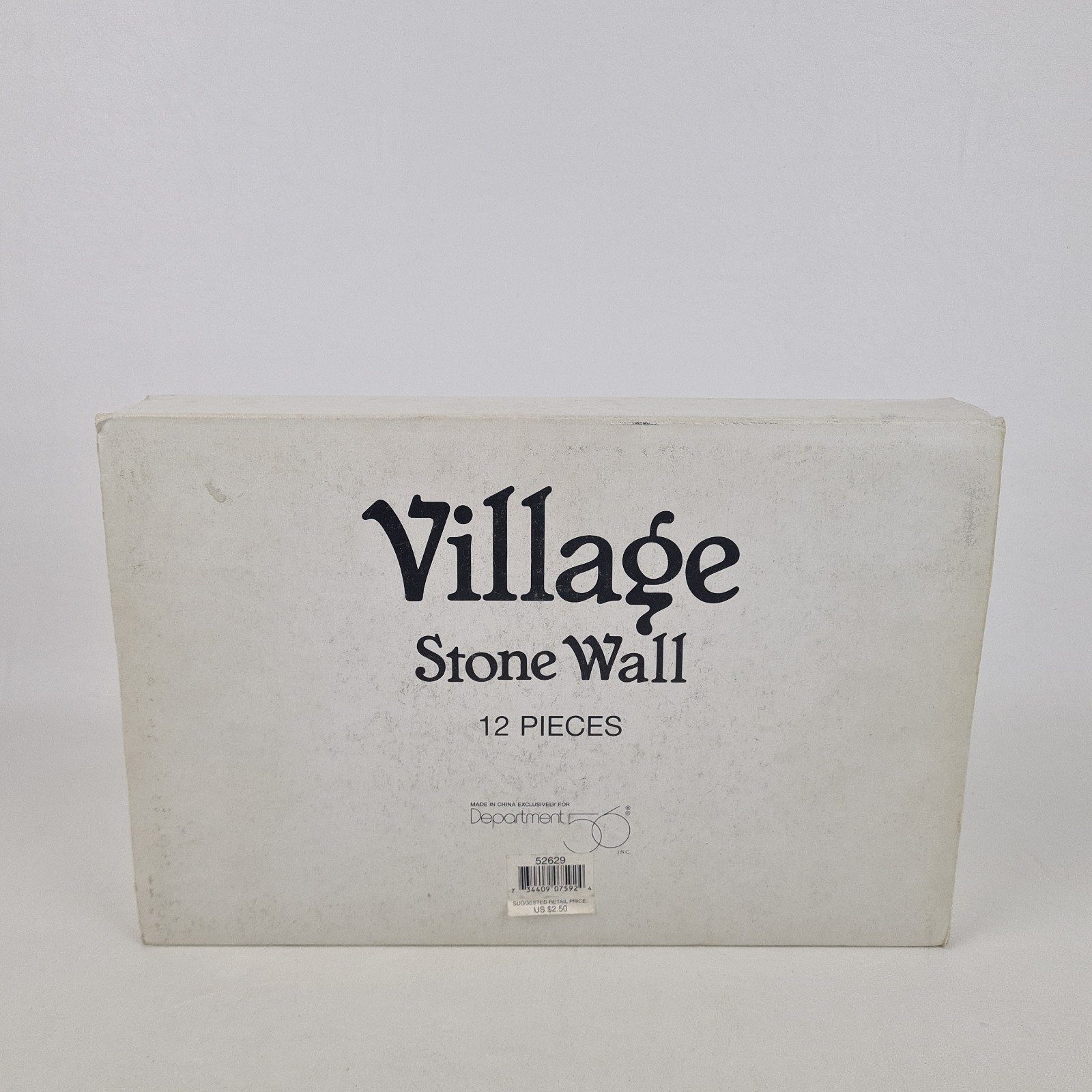 🚨 Department 56 “Stone Wall” Set Of 12 52629 Village Christmas Accessories