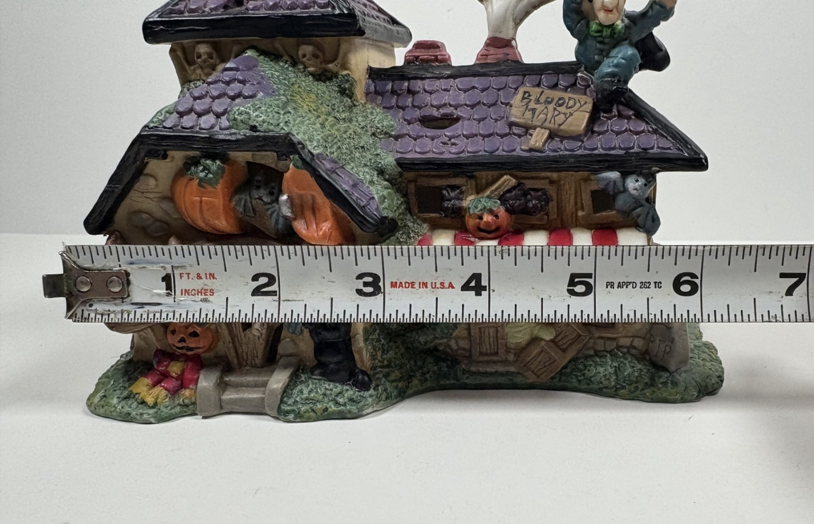 Hand Painted Porcelain Lighted Haunted House Dining Delights Light & Figures FSH