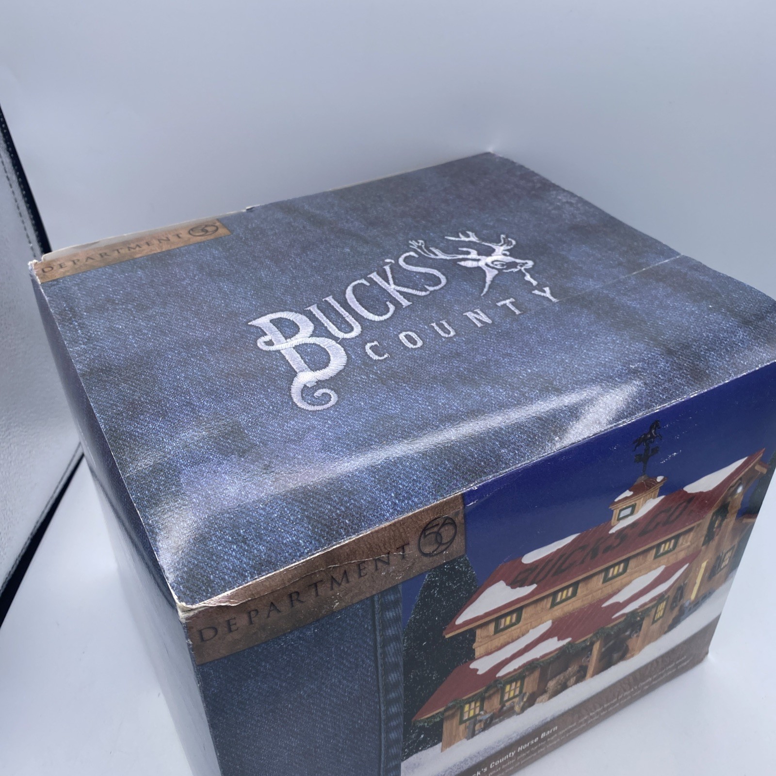 Department Dept 56 Snow Village Bucks County Horse Barn New Box 56.55049