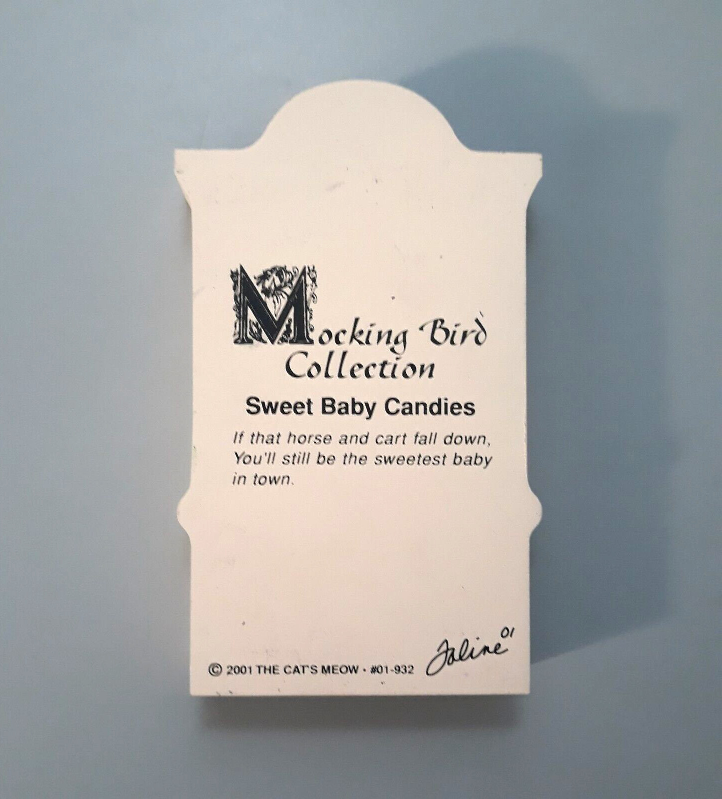 2001 The Cat’s Meow Faline Mocking Bird Collection SWEET BABY CANDIES #01-932