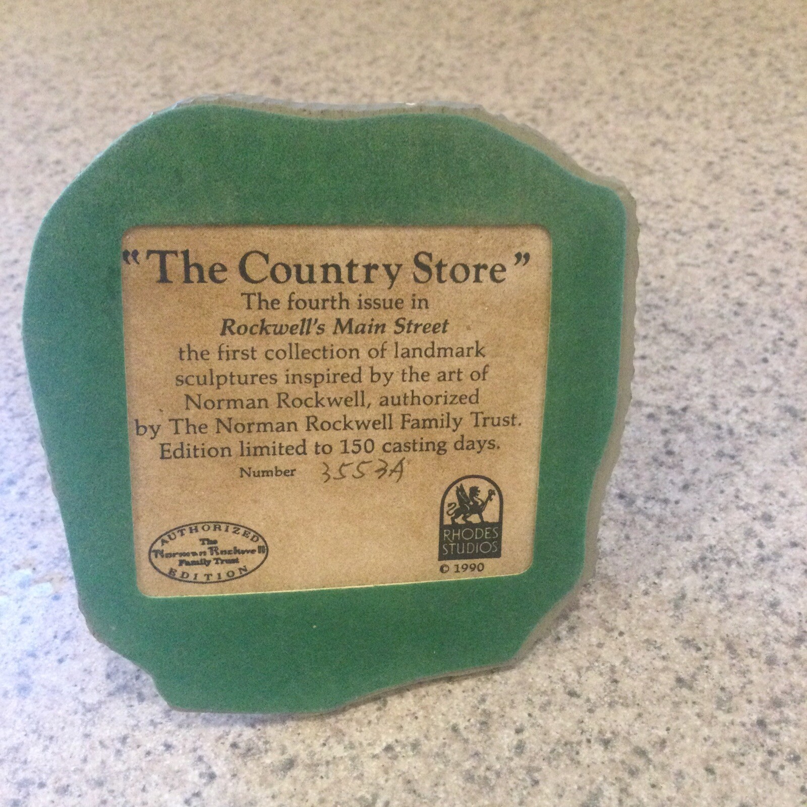 Main Street The Country Store Christmas Village Miniature 1990 Norman Rockwell