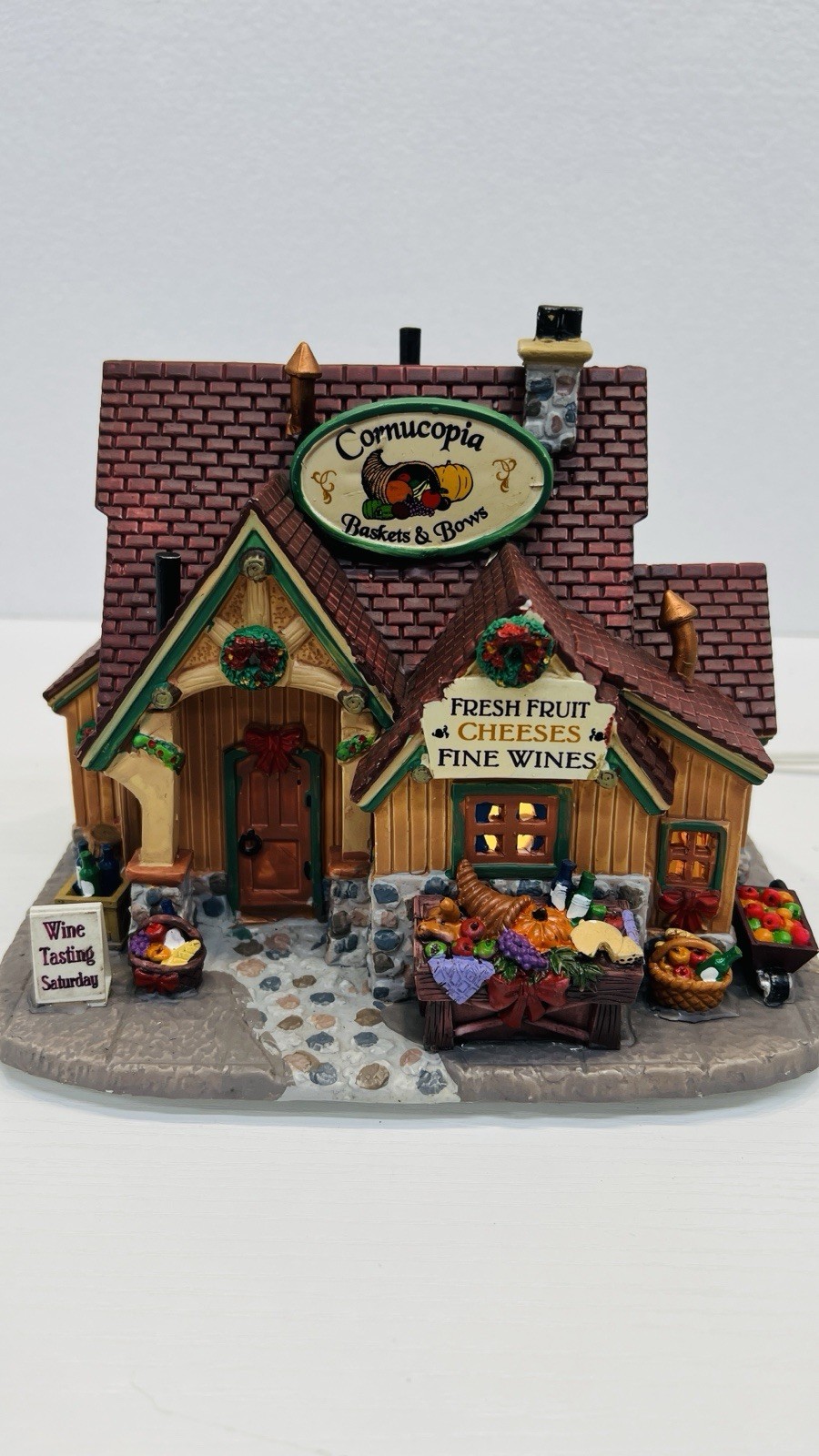 Lemax Harvest Crossing “Cornucopia Baskets & Bows” Extremely Rare & NEW Retired