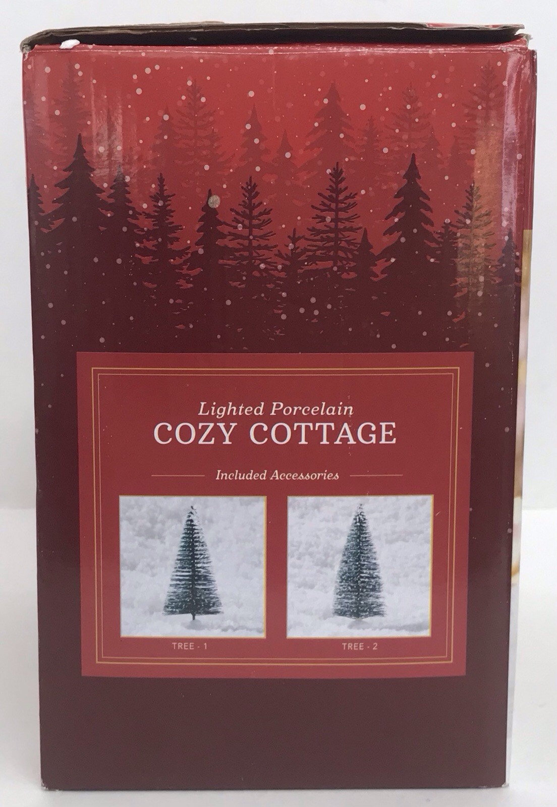 Cozy Cottage Christmas Tree Shops Lighted Porcelain Village Building