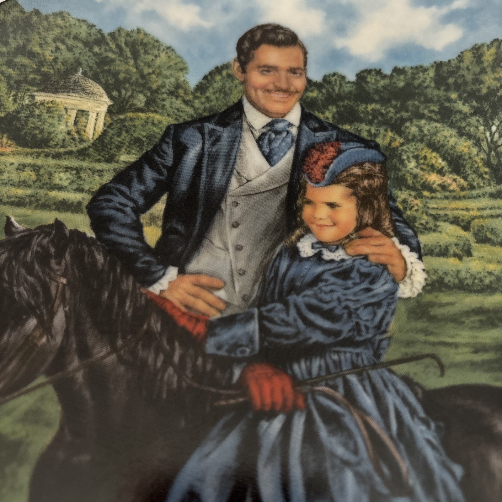 Vintage Knowles Gone With The Wind Bonnie And Rhett Collectors Plate Ltd Edition