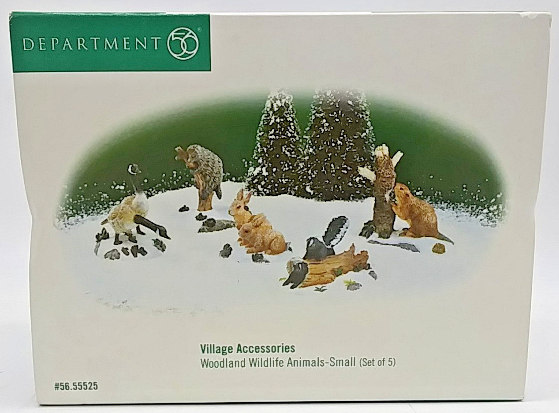 Department 56 Heritage Village Woodland Wildlife Animals Small Set 5 #56.55525
