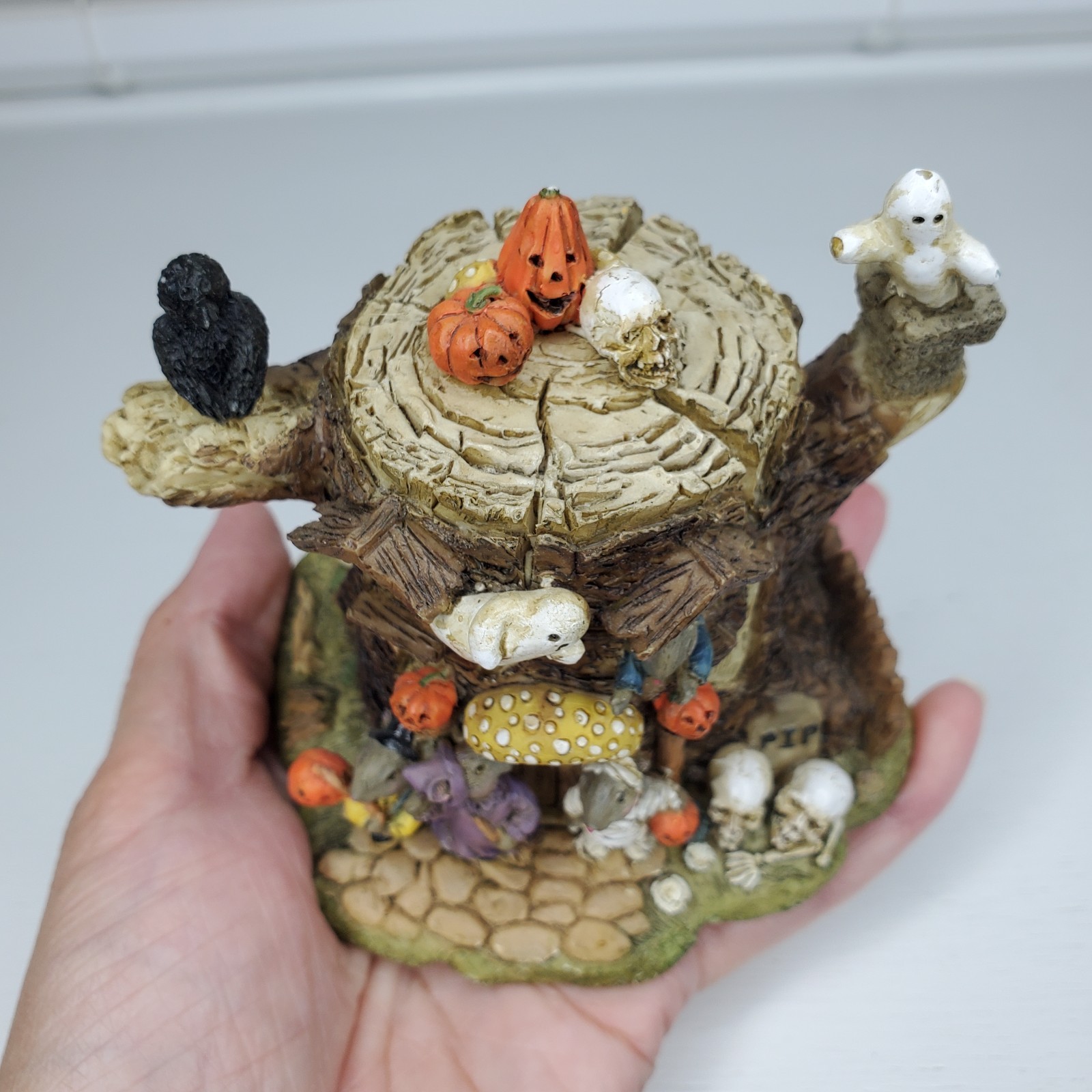 Halloween Mouse Village Resin Mice Pumpkins Skeleton Bats Spiders Ghosts Spooky