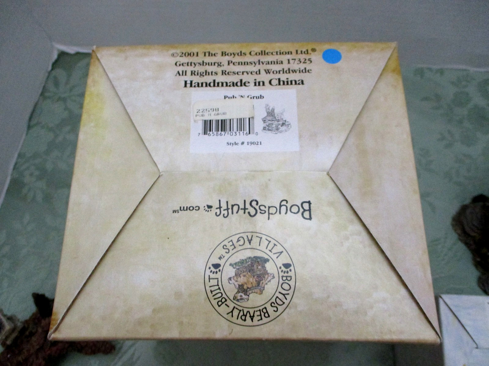 Boyds Bearly-Built Villages Pub’N Grub & Accessories 2001 NIB