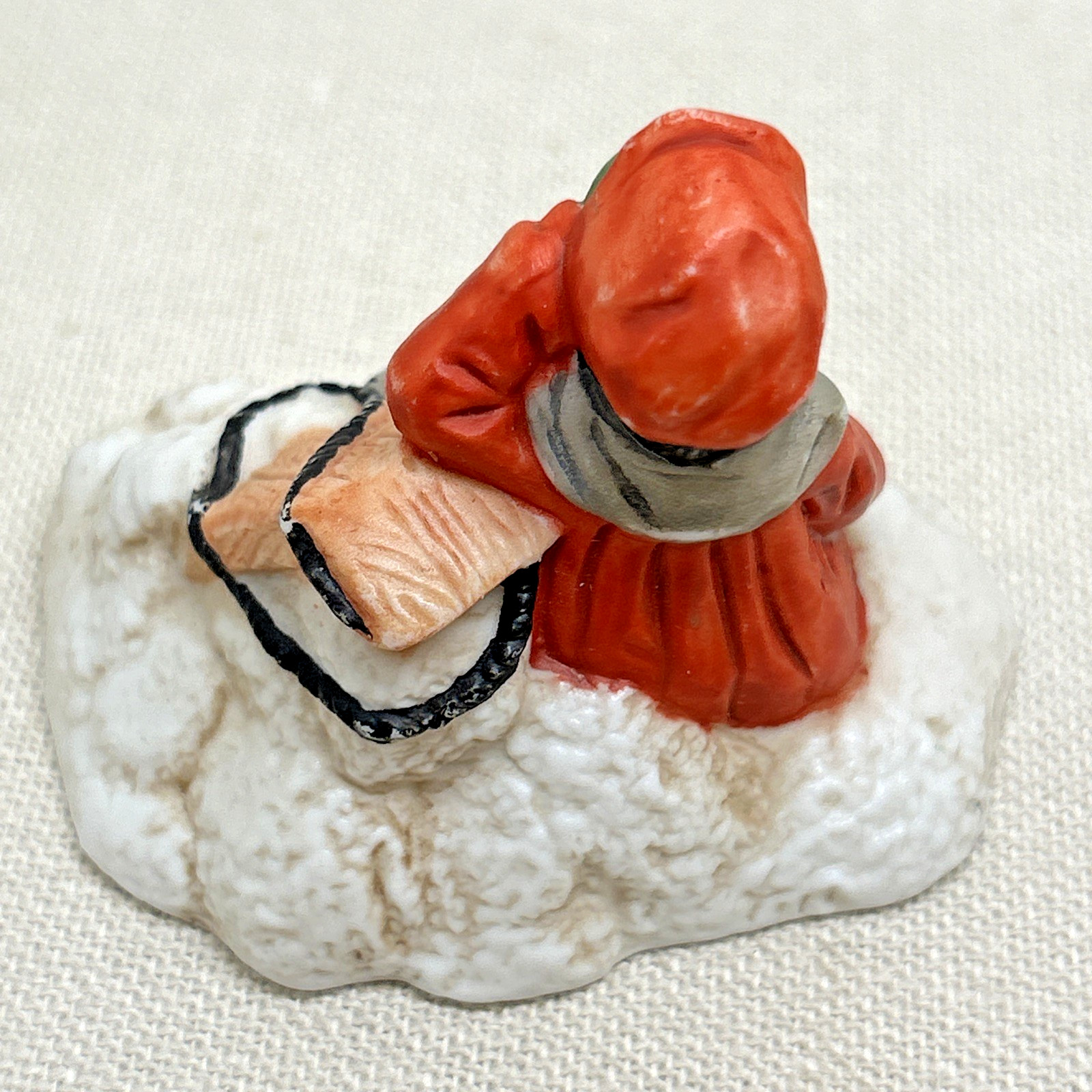 Grandeur Noel 1993 Mercuries Girl Sled Victorian Christmas Village Figure VTG