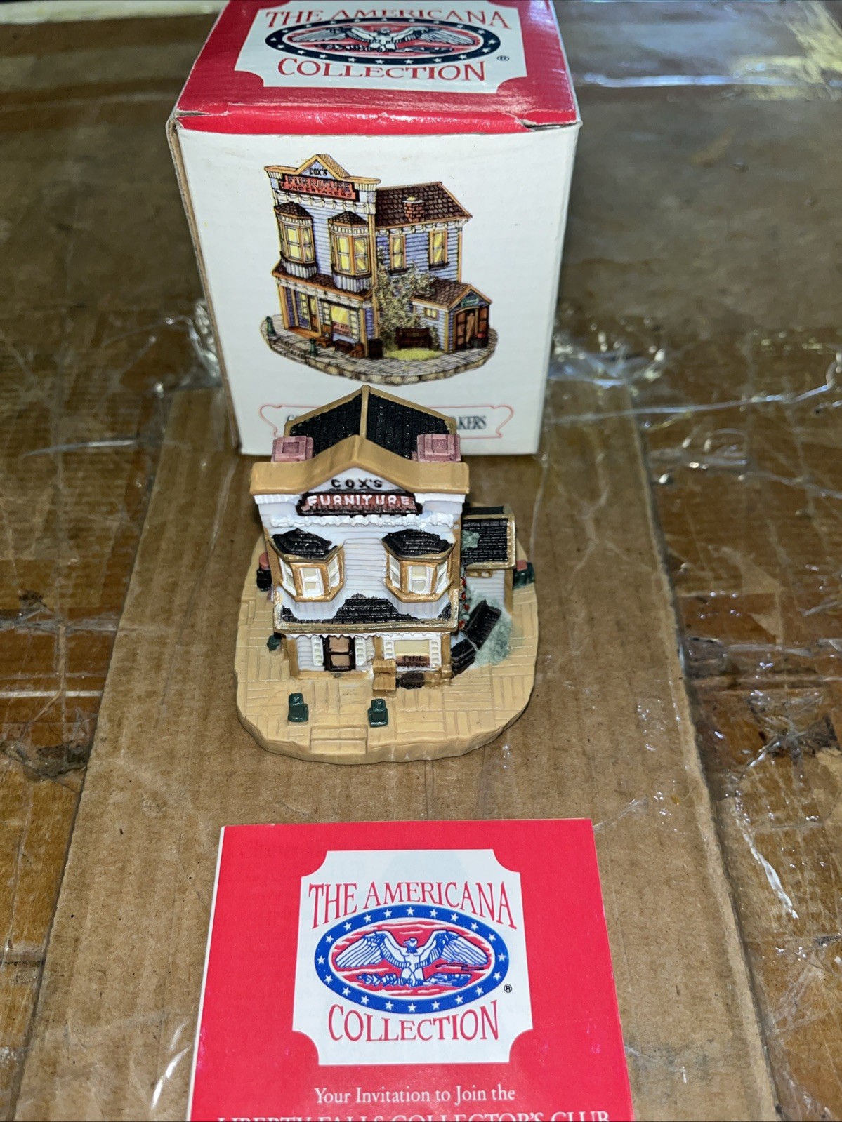 1993 Liberty Falls Cox’s Furniture & Undertakers AH38 Americana Collection wbox