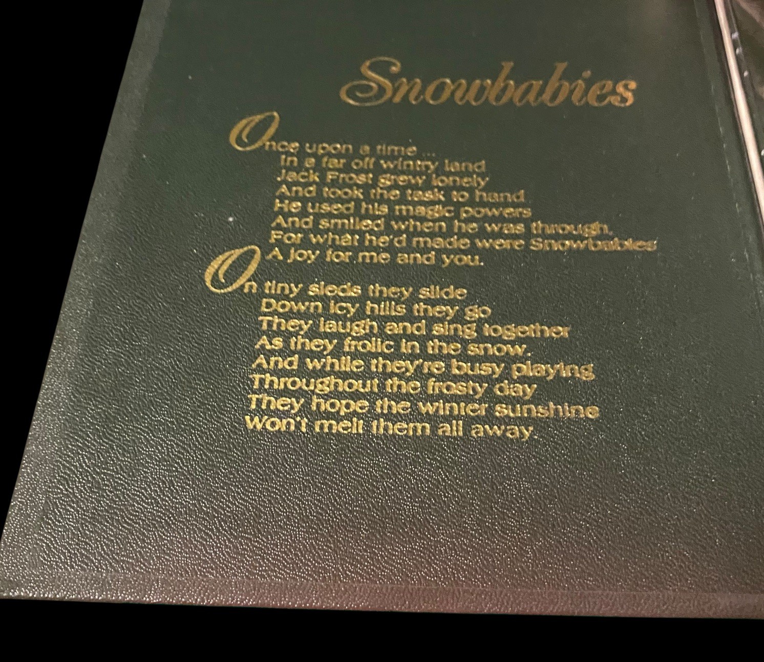 Dept 56 Snow Babies Stringing Fallen Stars Figurine Made In Taiwan In Box