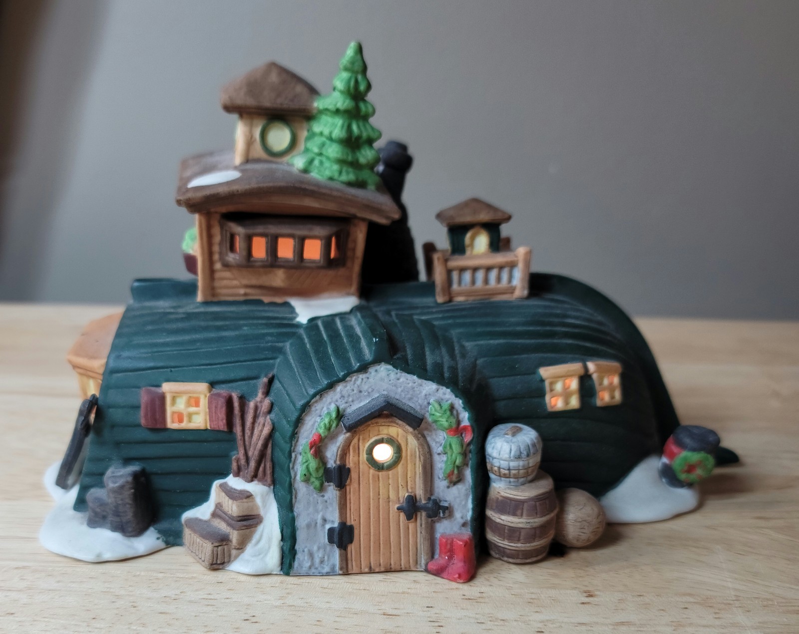 Dept 56 Dickens Village PEGGOTTYS SEASIDE COTTAGE Light Cord Christmas 1987