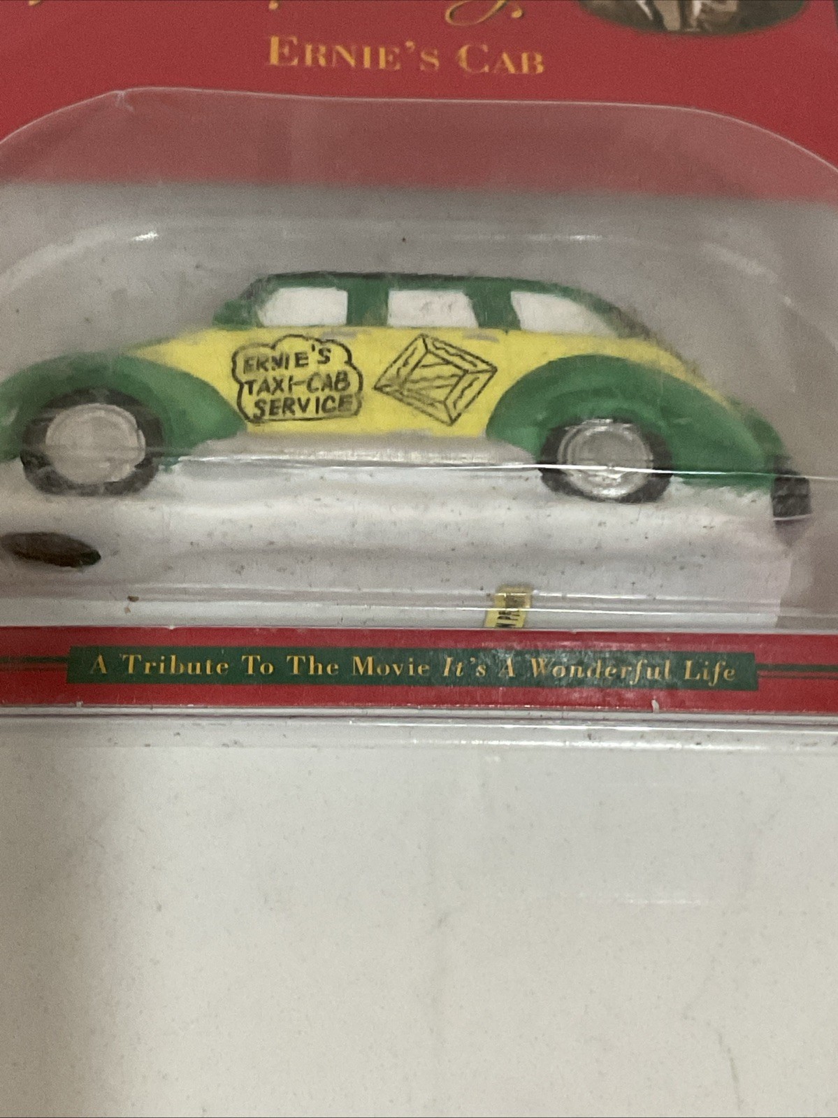 1998 It’s A Wonderful Life Ernie’s Cab Taxi Porcelain Figurine New Sealed