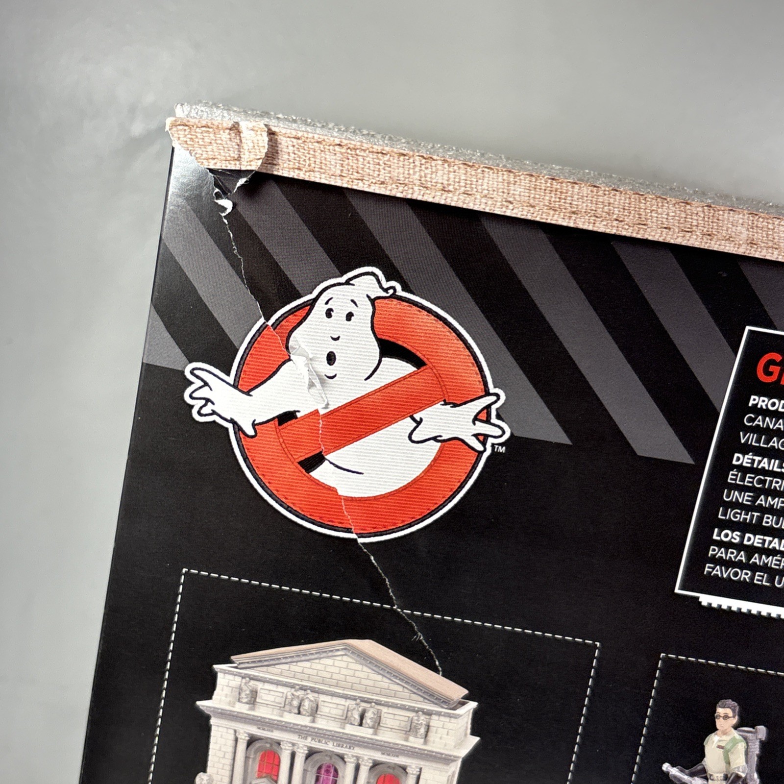Department 56 Ghostbusters Library New Damaged Box
