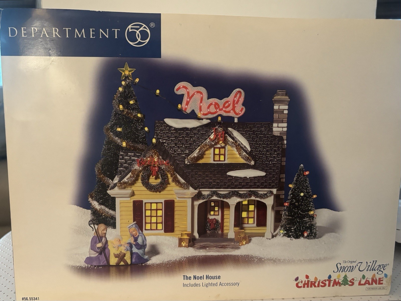 Dept 56 Snow Village THE NOEL HOUSE #56 55341 Lighted Holy Family Accessory