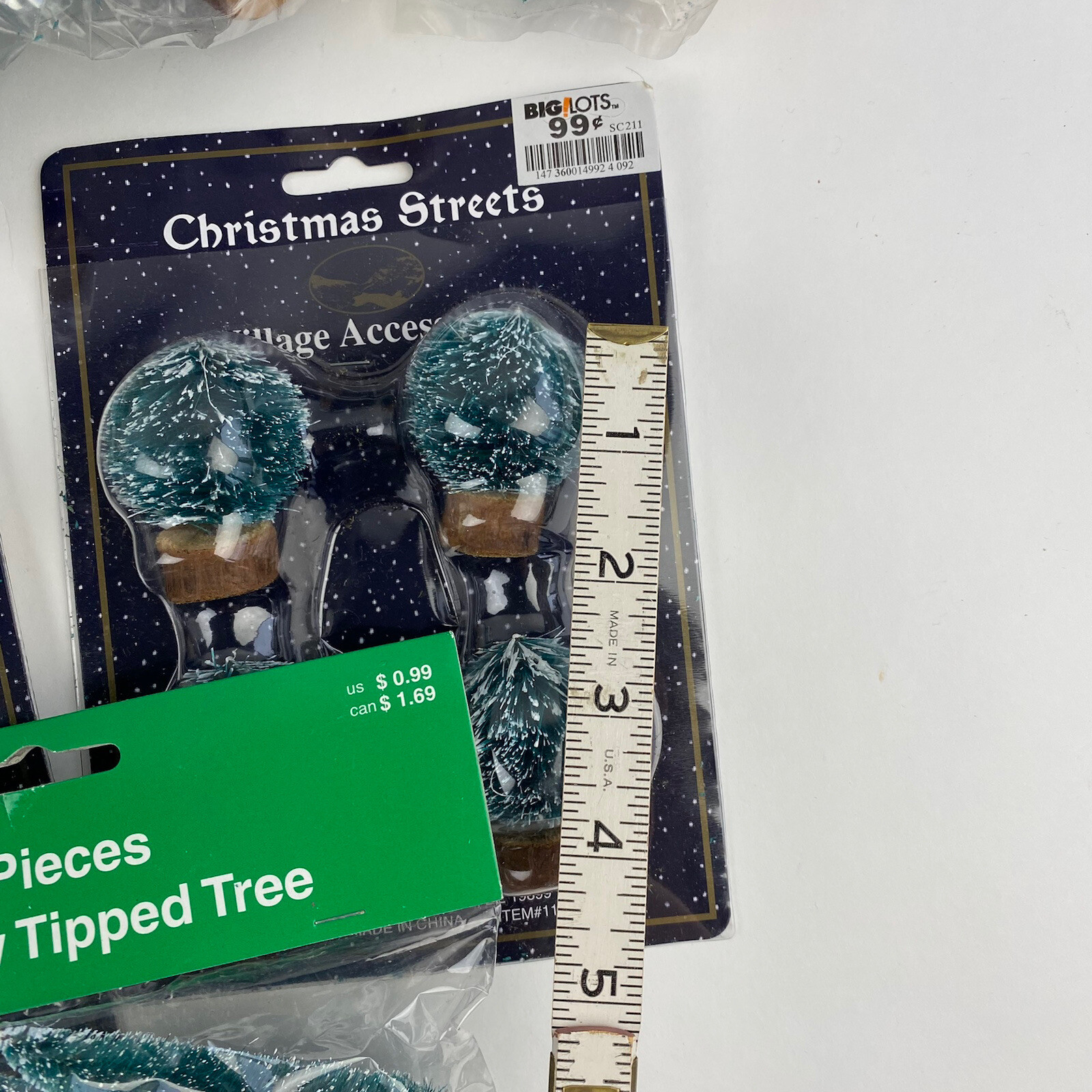 Lot of Christmas Pine Trees Village Accessories Shrubs Bottle Brush Unused