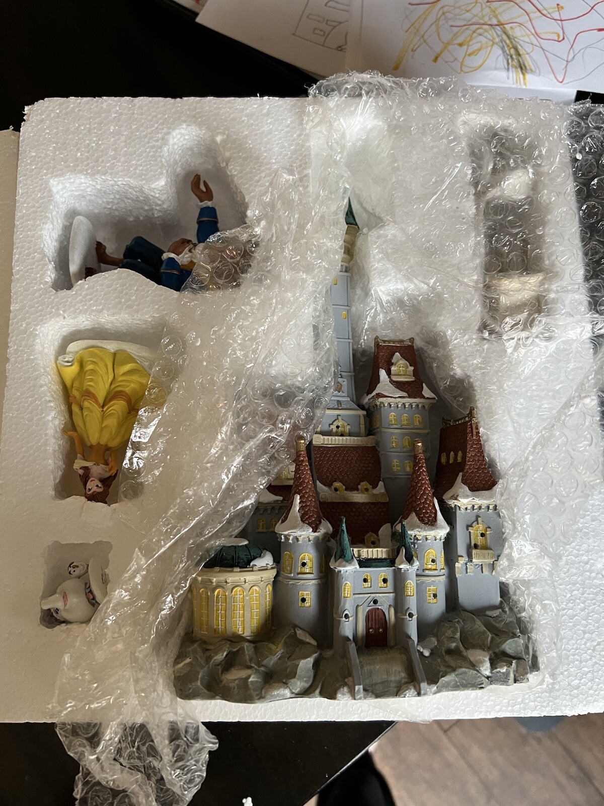 ONE OF A KIND RARE Disney Princess christmas village Castle dept 56
