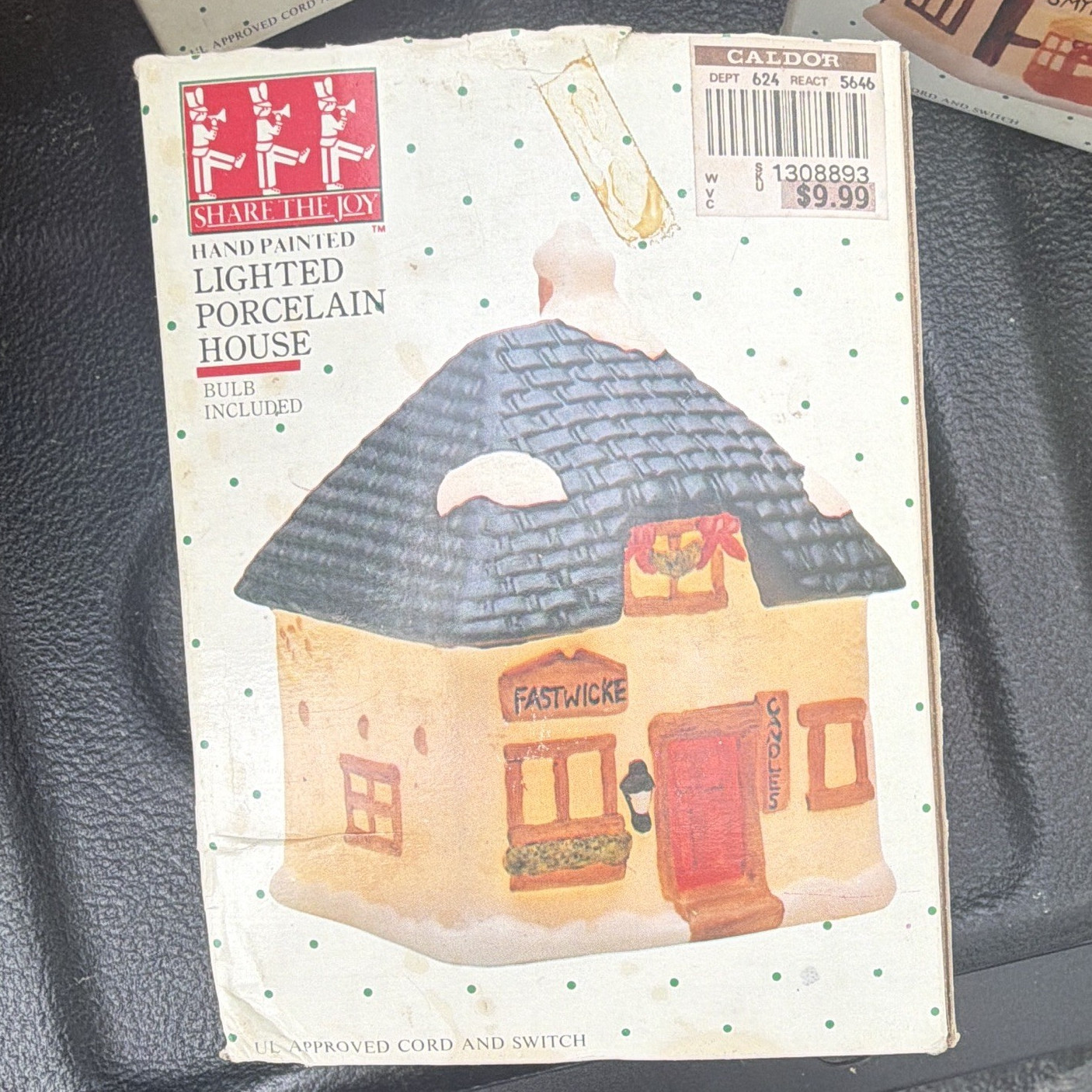 Share the Spirit Lighted Hand Painted Porcelain Christmas House Adam Binder