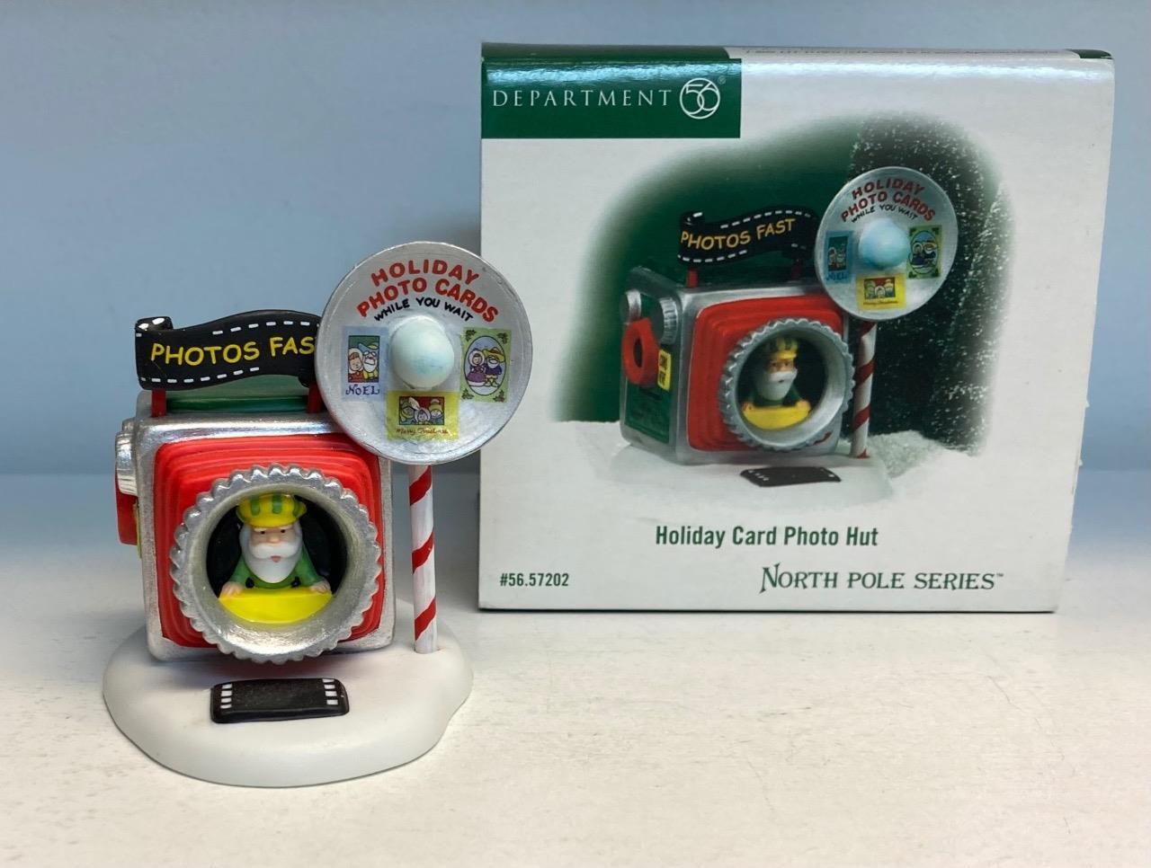 Dept 56 North Pole Holiday Card Photo Hut #57202