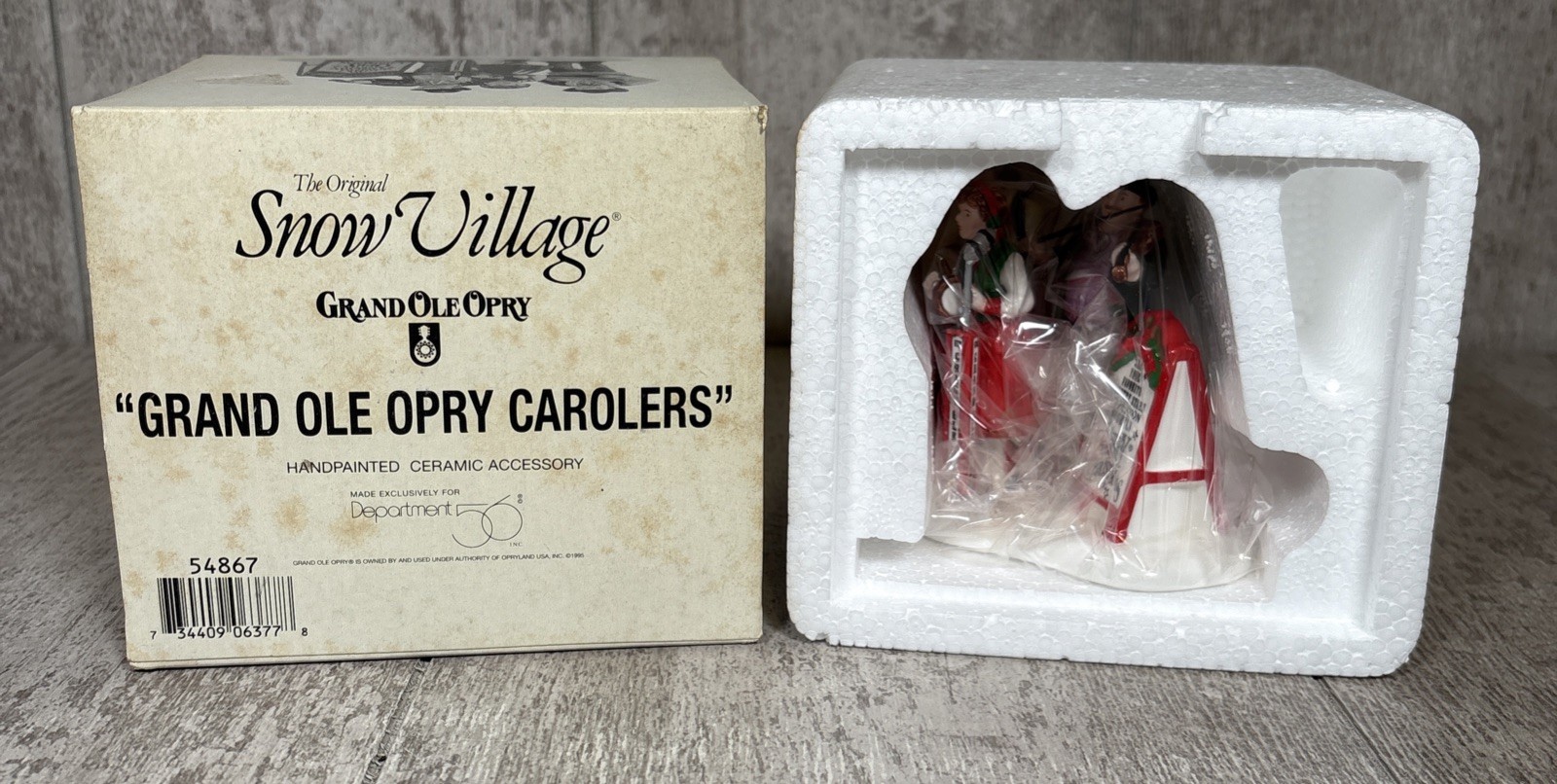 Dept 56 Snow Village Grand Ole Opry Carolers #54867 w/ Box