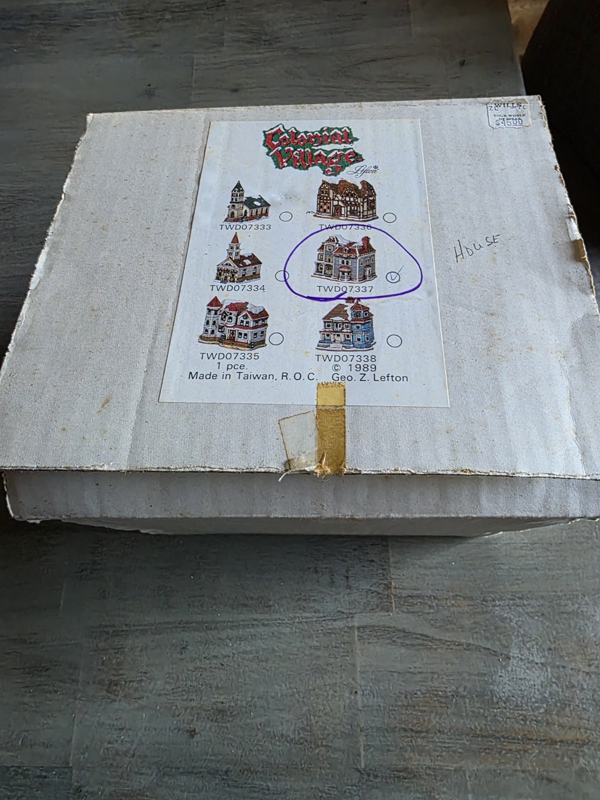 Lefton Colonial Village 07337 The Nob Hill 1989 Original Box