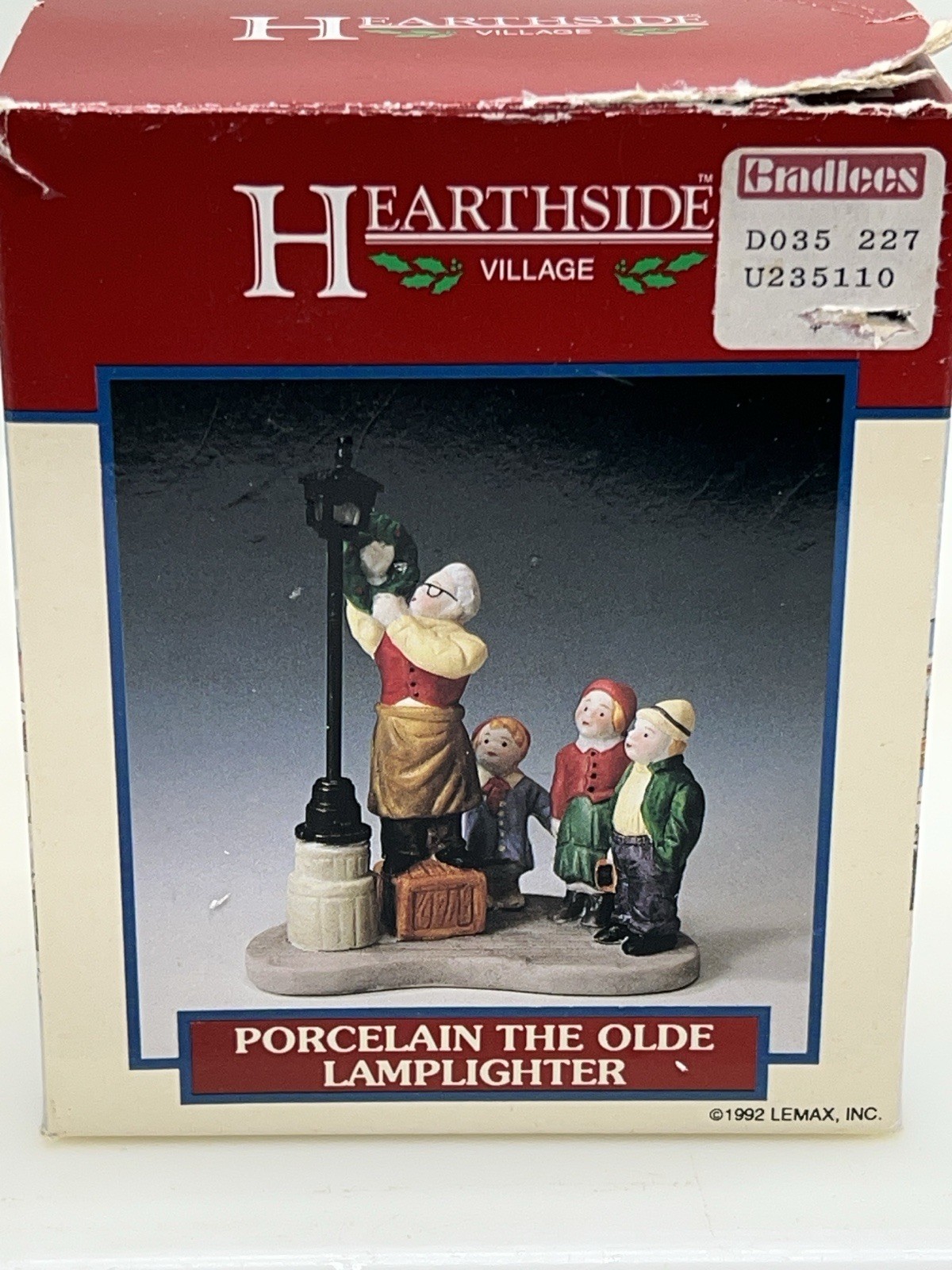 Lemax Hearthside Village “The Old Lamplighter” Porcelain Accessory Retired
