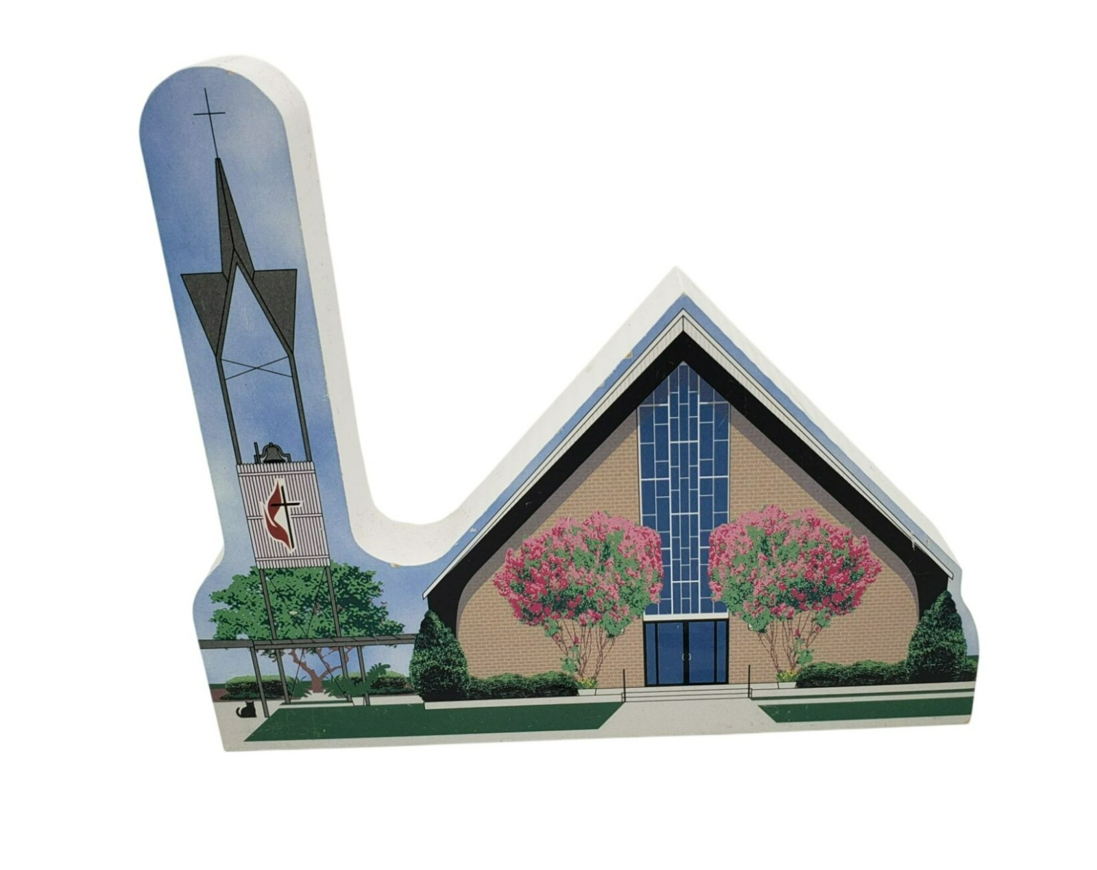 Cats Meow Slidell Louisiana collection 6 pcs, Methodist Church Water Tower 2013