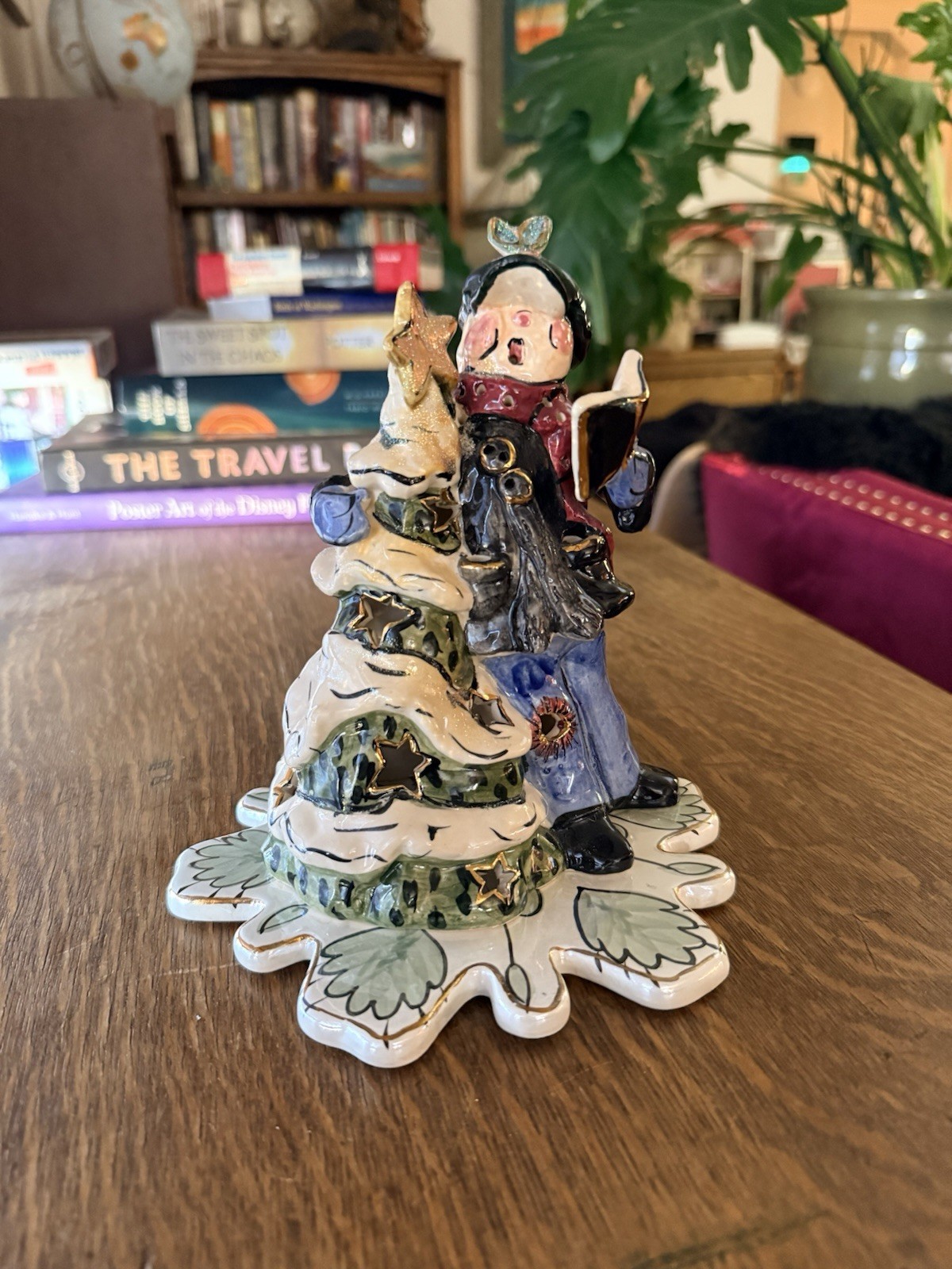 Blue Sky Clayworks Victorian Boy Caroler Tree Tealight Heather Goldminc