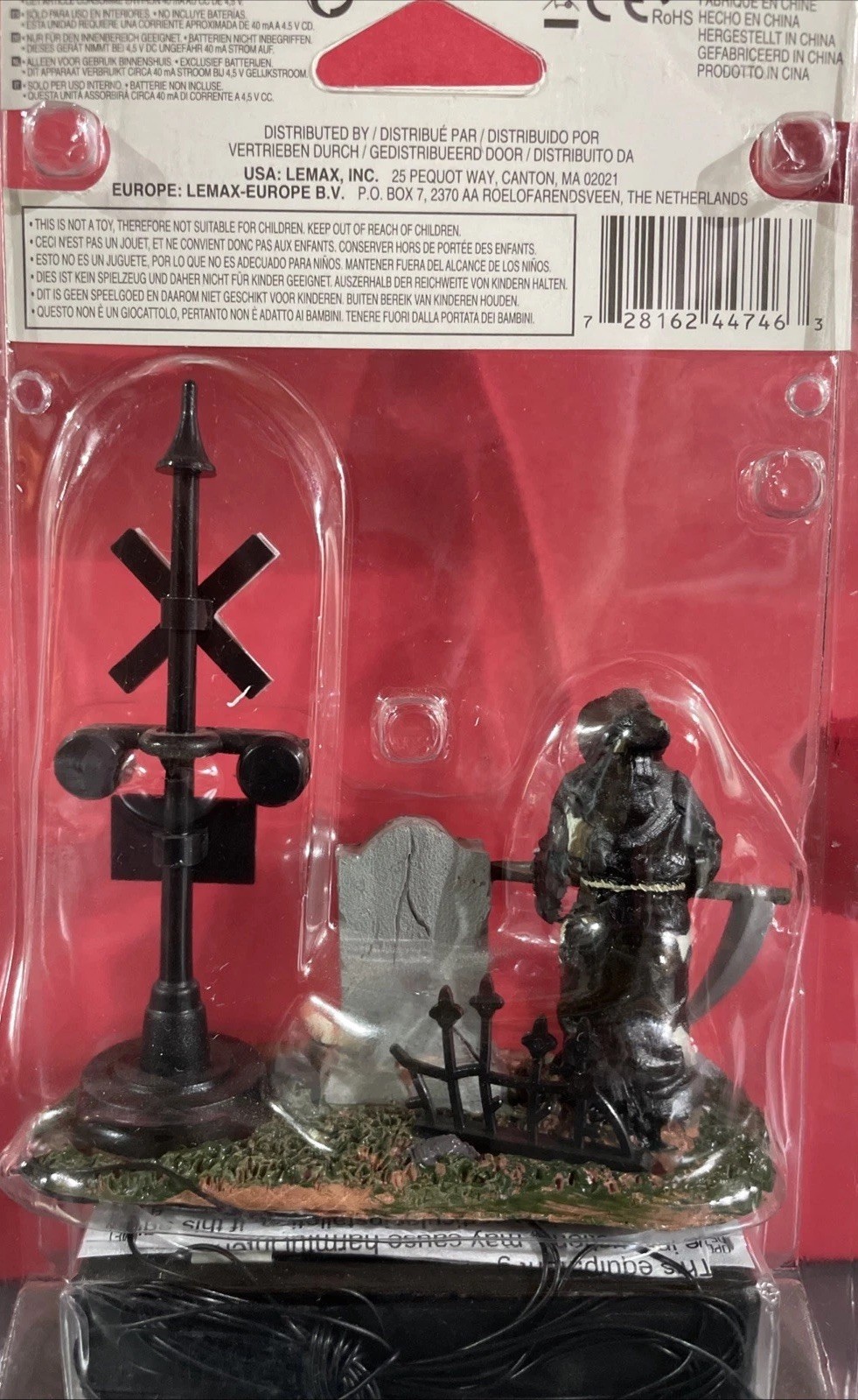 Lemax 2014 Grim Railway Switchman Spooky Town 44746 Deadly Express XING Railroad