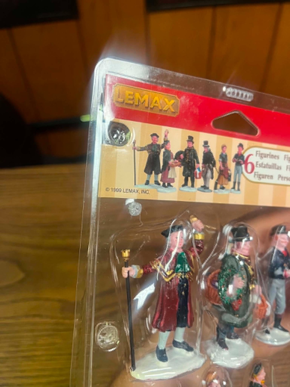 1999 Sealed Lemax Set of 6 # 92356 Caddington Christmas Village People Figurine