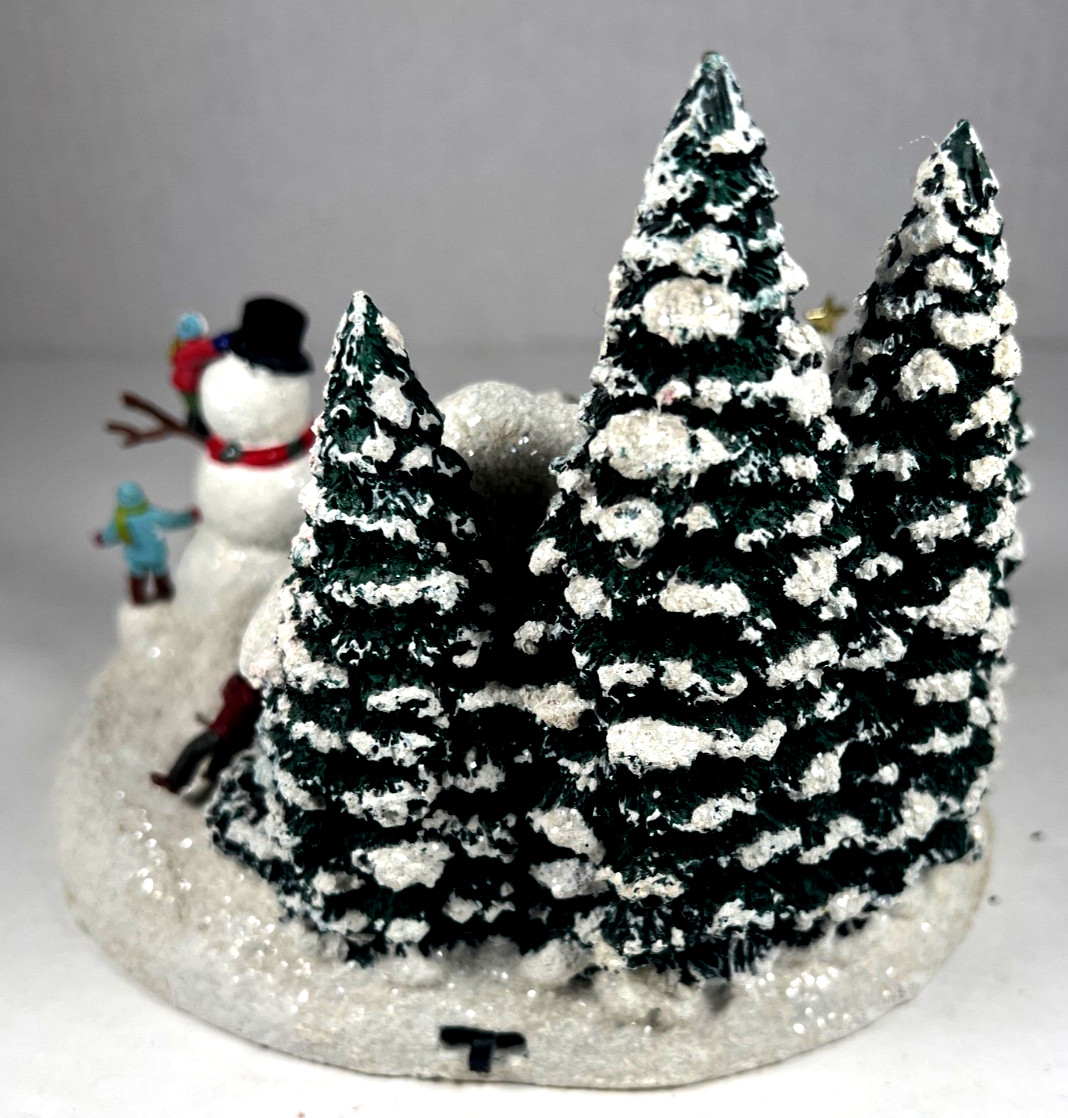 Thomas Kinkade Christmas Table Top Display, “Everett’s Cottage” 1998, Lights Up