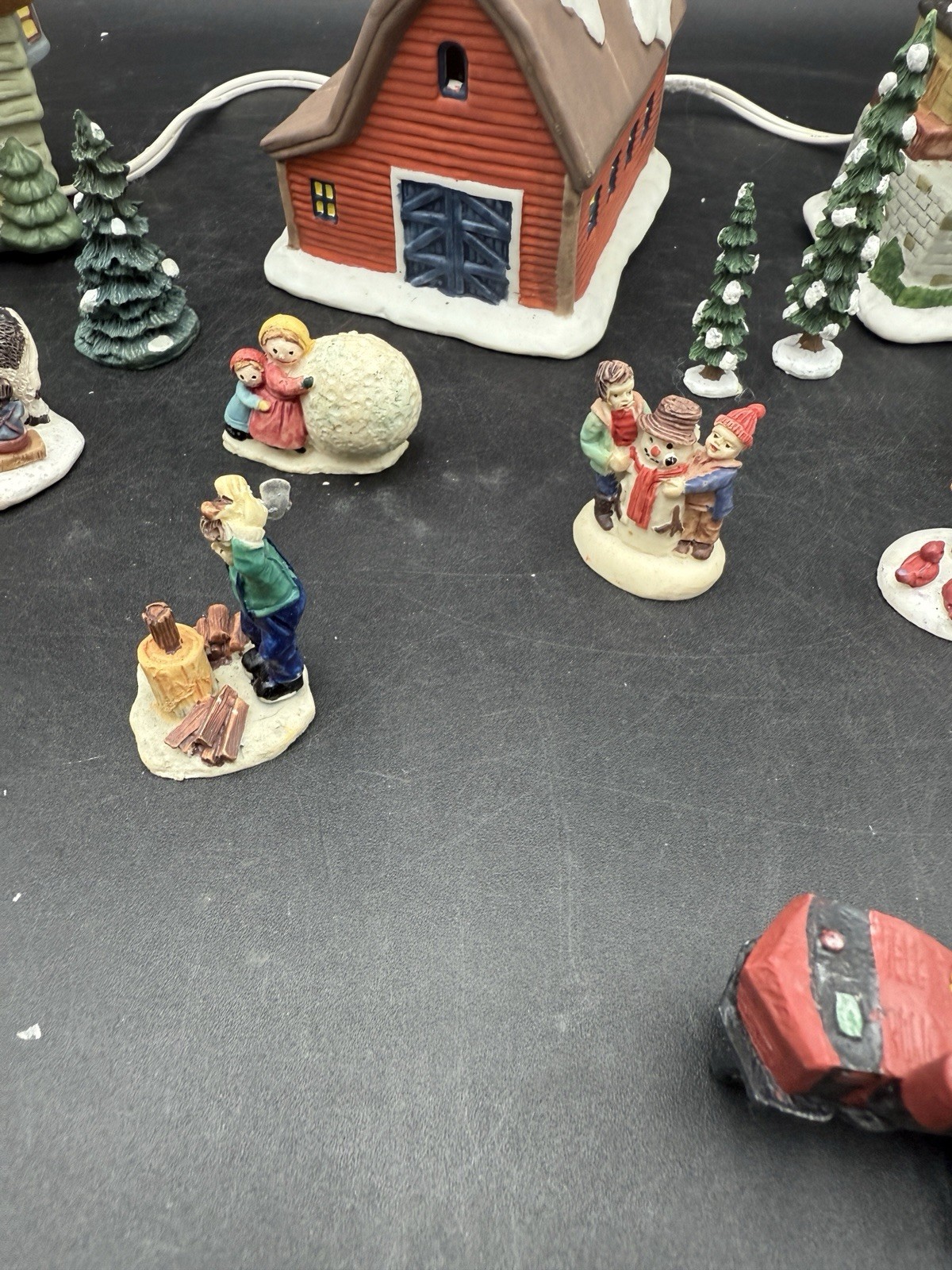 Vintage -Share The Joy -Farm Scene from Caldor Light up Church Barn Farmhouse +