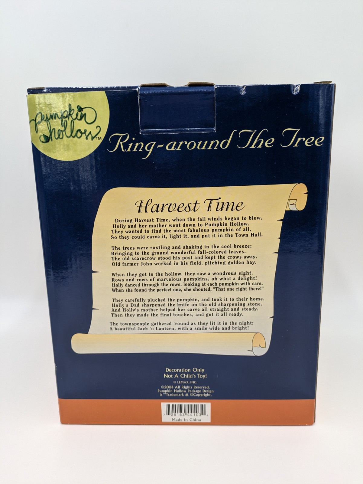 Lemax Ring-Around The Tree Pumpkin Hollow Animated Halloween Village 2004 w/ Box