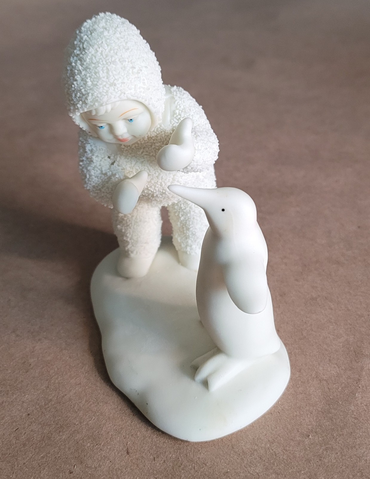 Department 56 Figurine Snowbabies White Ceramic Collectible 3 3/4 x 4 inches