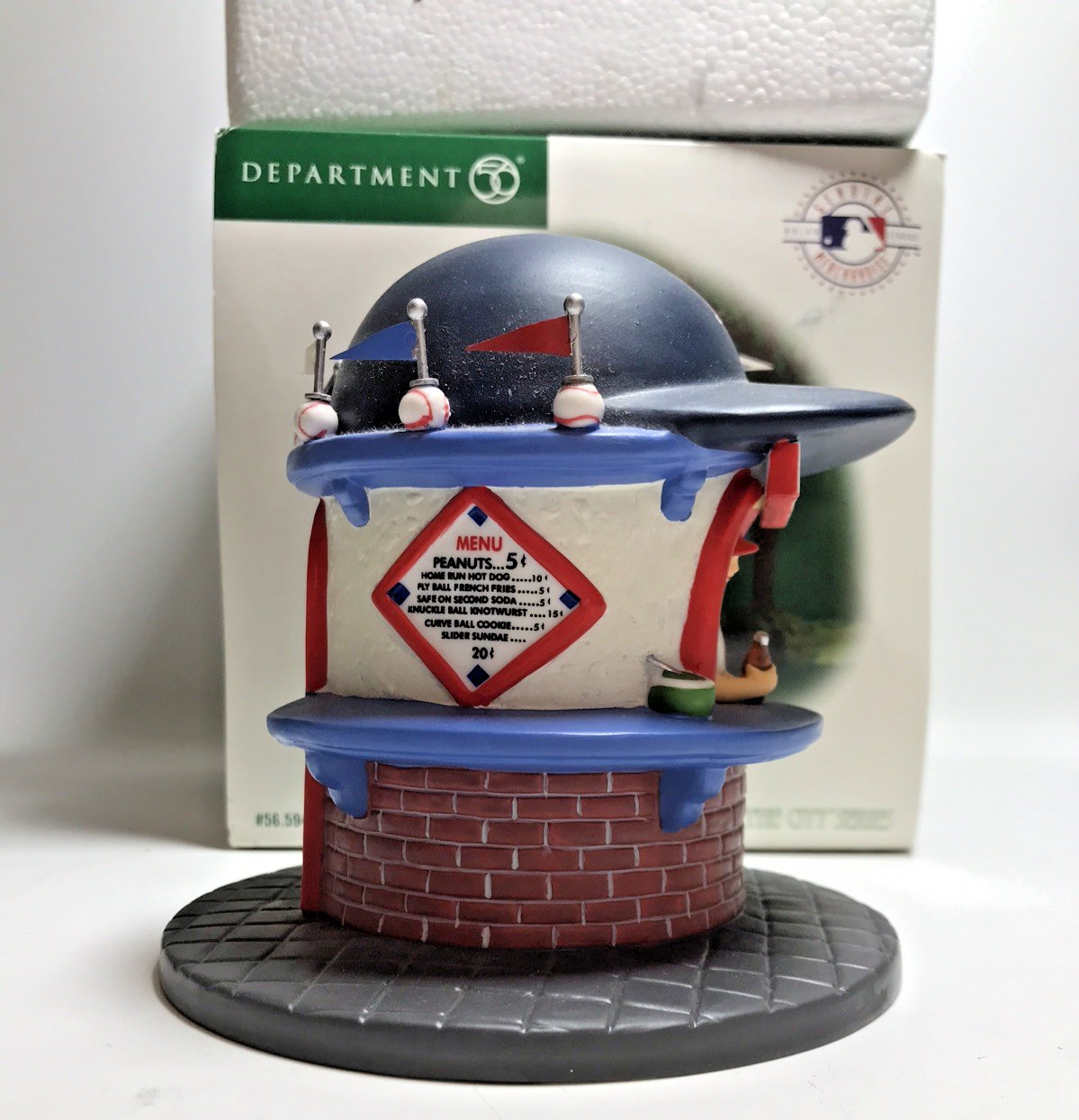 Dept 56 Boston Red Sox MLB Refreshment Stand 2004 Figurine
