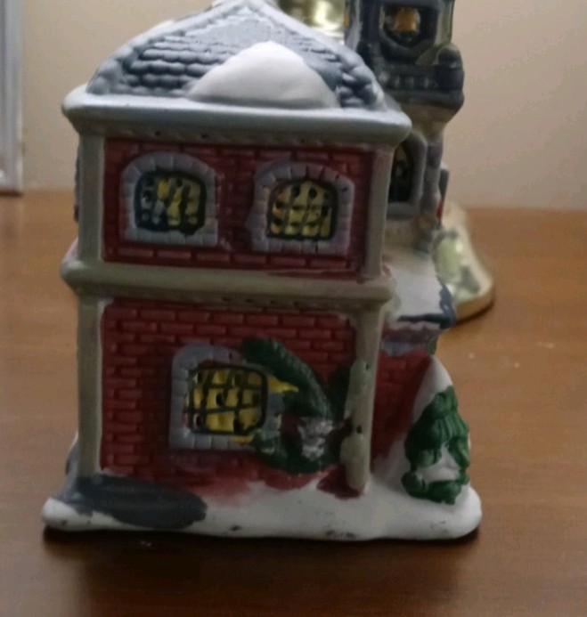 Xmas time at the Fire station Statue