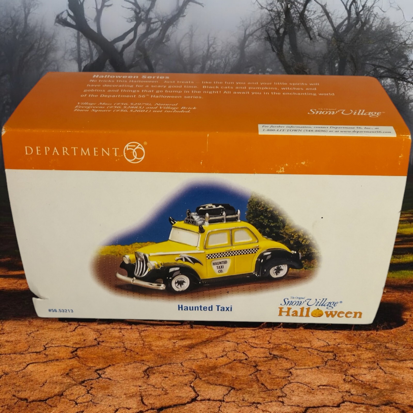 Department Dept 56 Halloween HAUNTED TAXI Car Spooky Decor RETIRED 2005